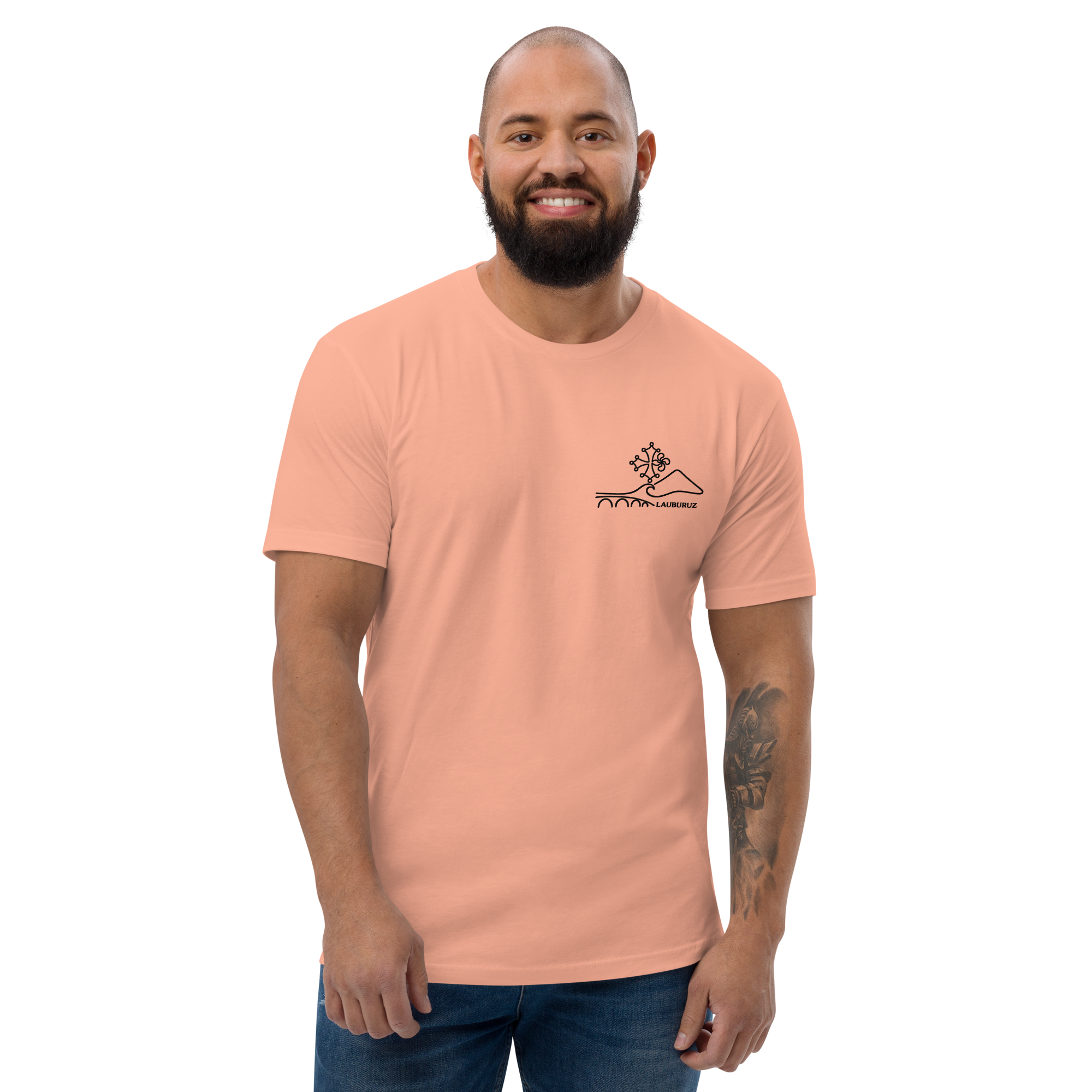 Occitan - T-shirt Ajusté - Logo Devant Noir – Image 9