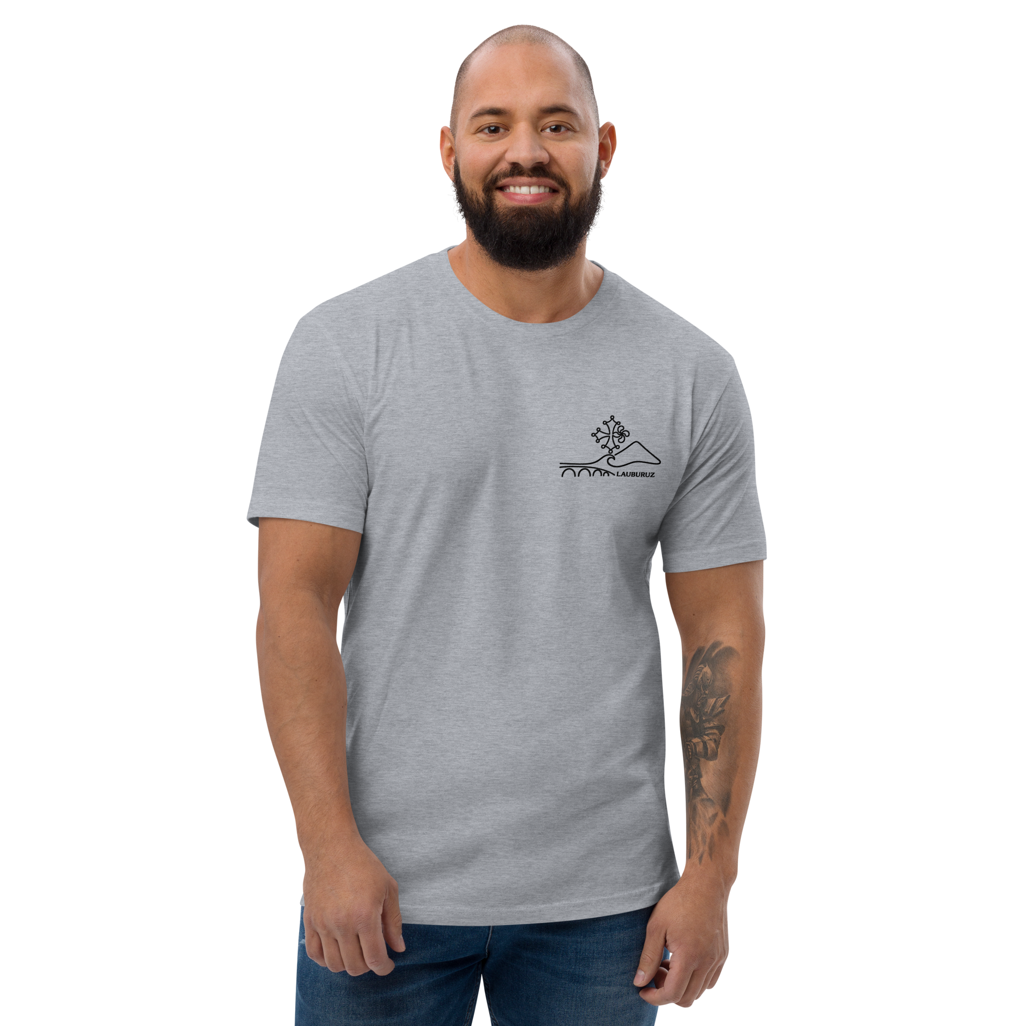 Occitan - T-shirt Ajusté - Logo Devant Noir – Image 2