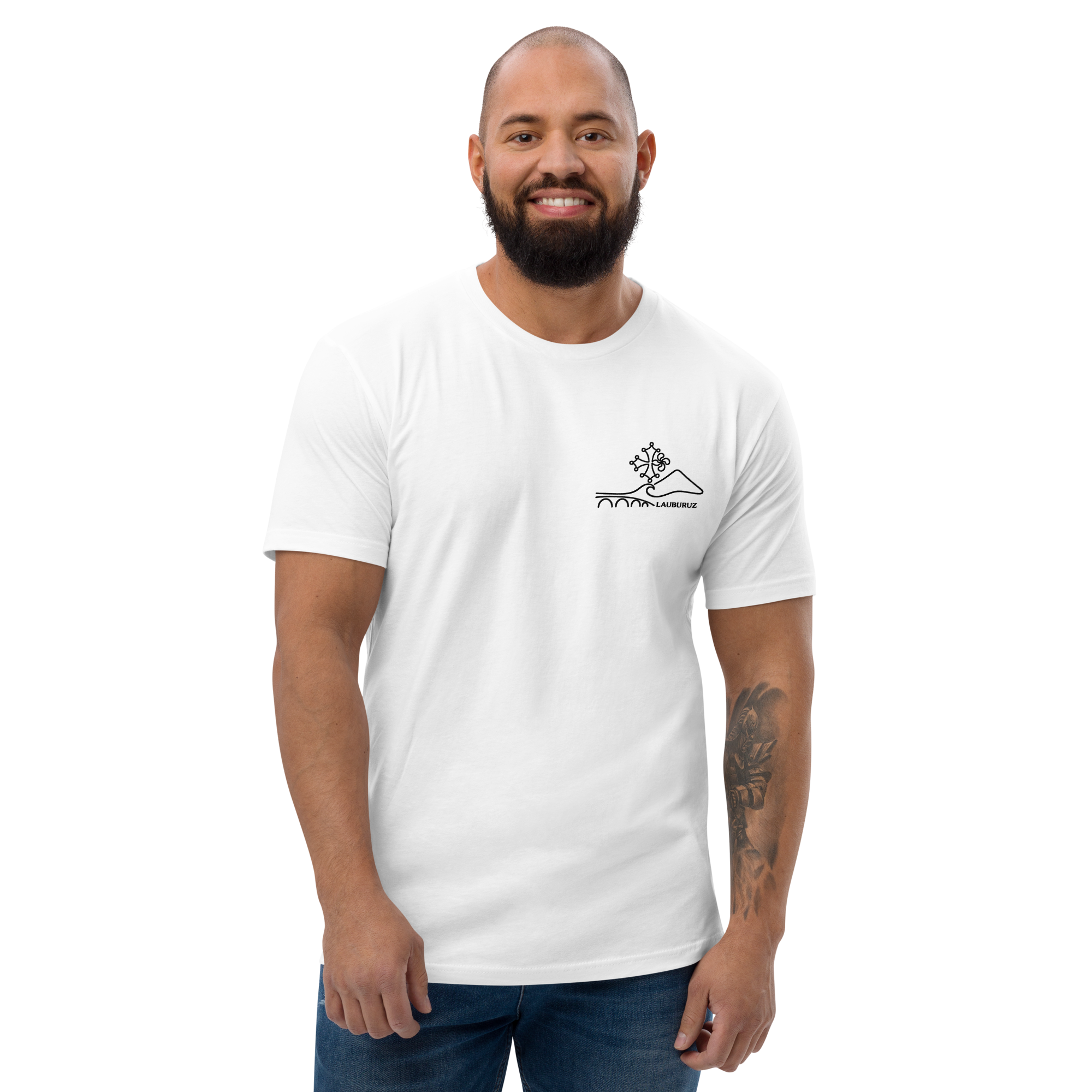 Occitan - T-shirt Ajusté - Logo Devant Noir – Image 10