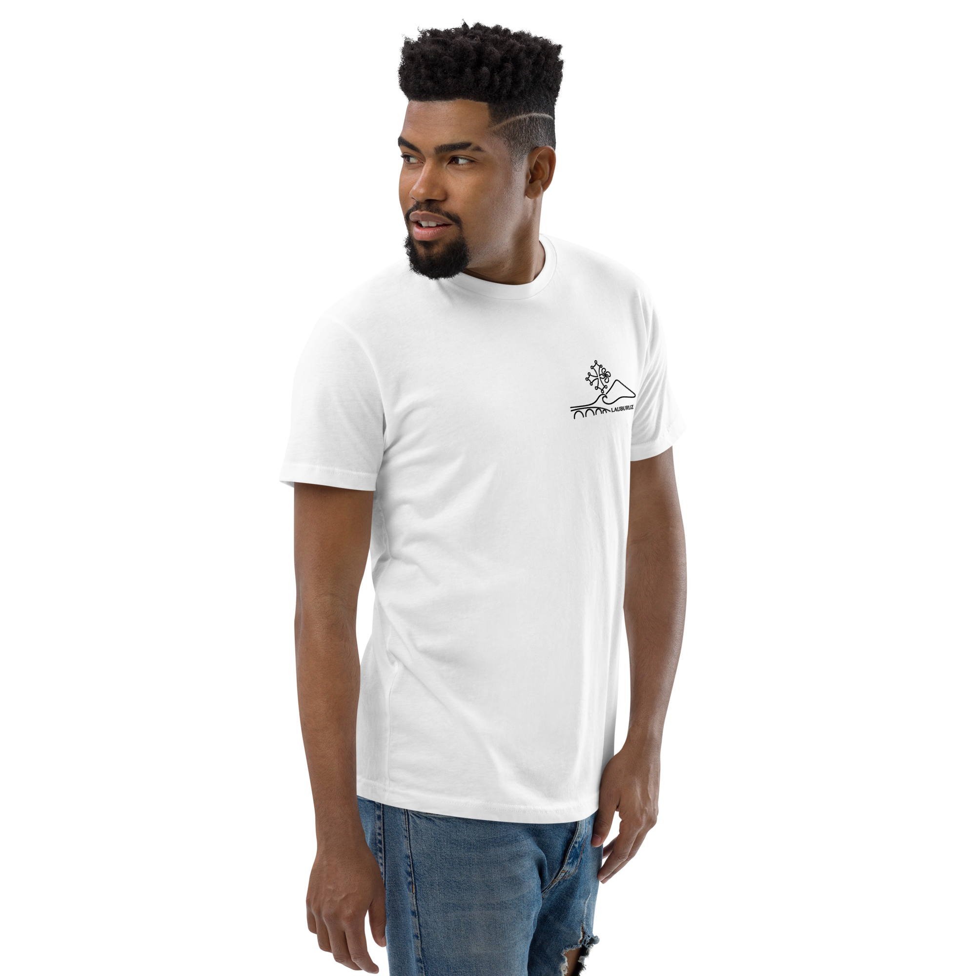 Occitan - T-shirt Ajusté - Logo Devant Noir – Image 8