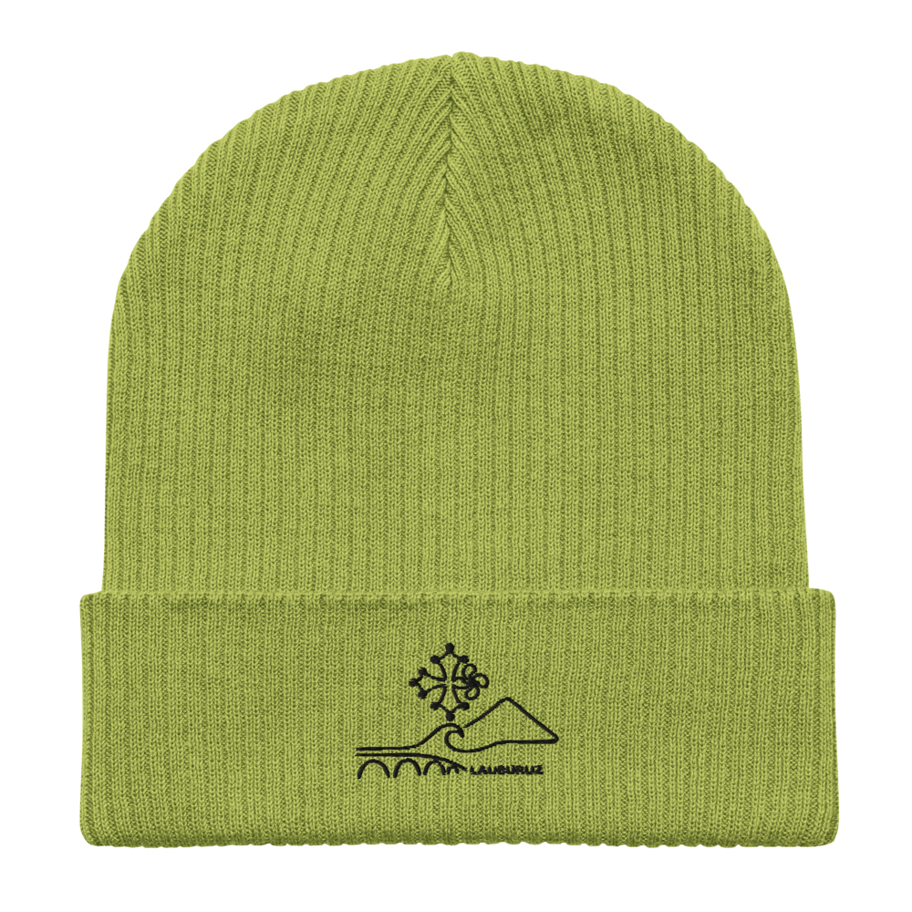 Occitan - Bonnet côtelé bio Brodé Noir – Image 3