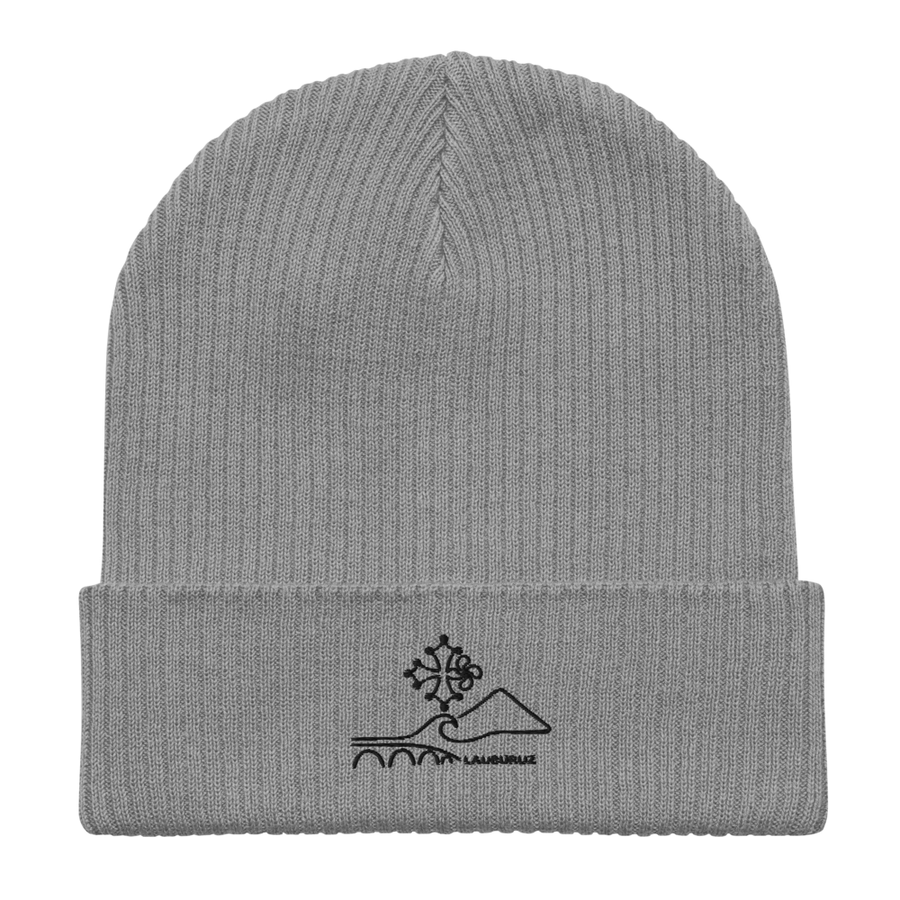 Occitan - Bonnet côtelé bio Brodé Noir – Image 8