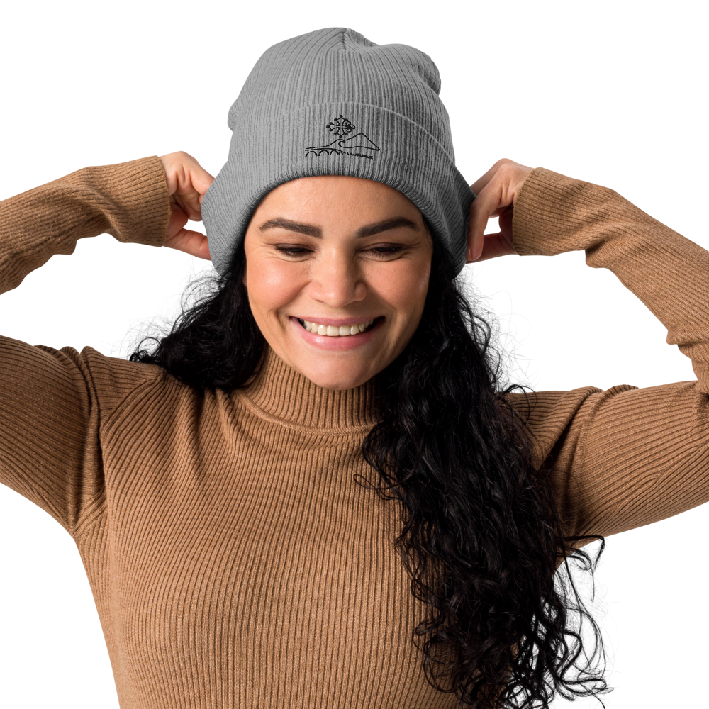 Occitan - Bonnet côtelé bio Brodé Noir – Image 5