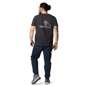 Occitan - T-shirt unisexe en coton bio - Logo Dos Blanc