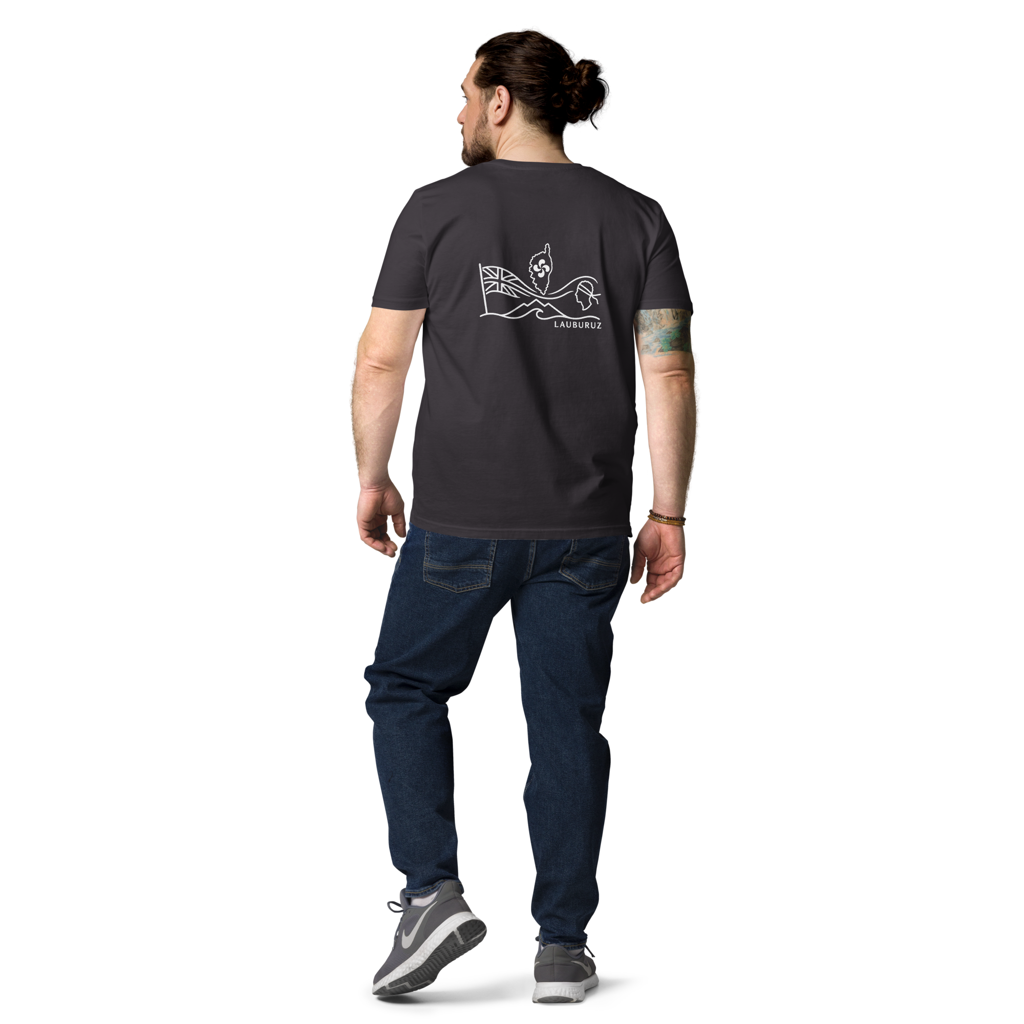 Corsica - T-shirt unisexe en coton bio - Logo Dos Blanc – Image 12