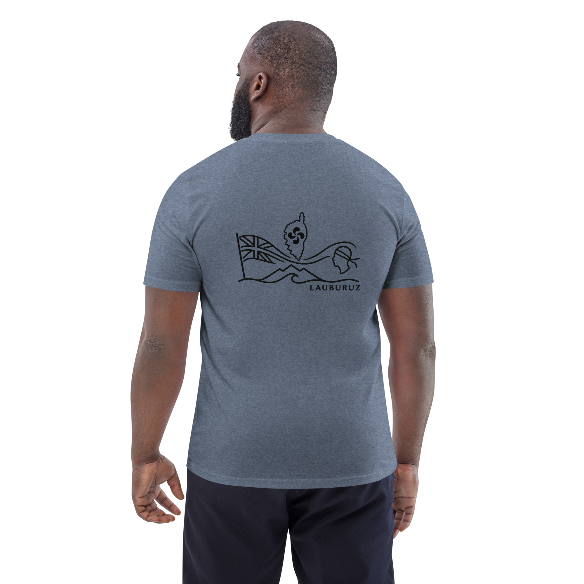 Corsica - T-shirt unisexe en coton bio - Logo Dos Noir – Image 11