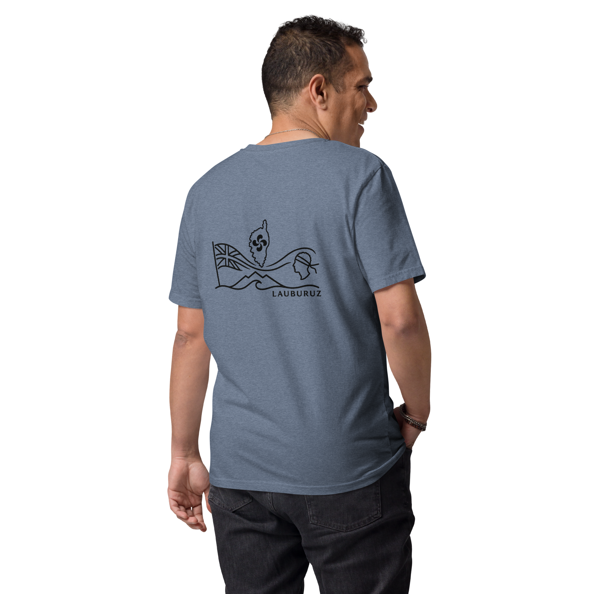 Corsica - T-shirt unisexe en coton bio - Logo Dos Noir