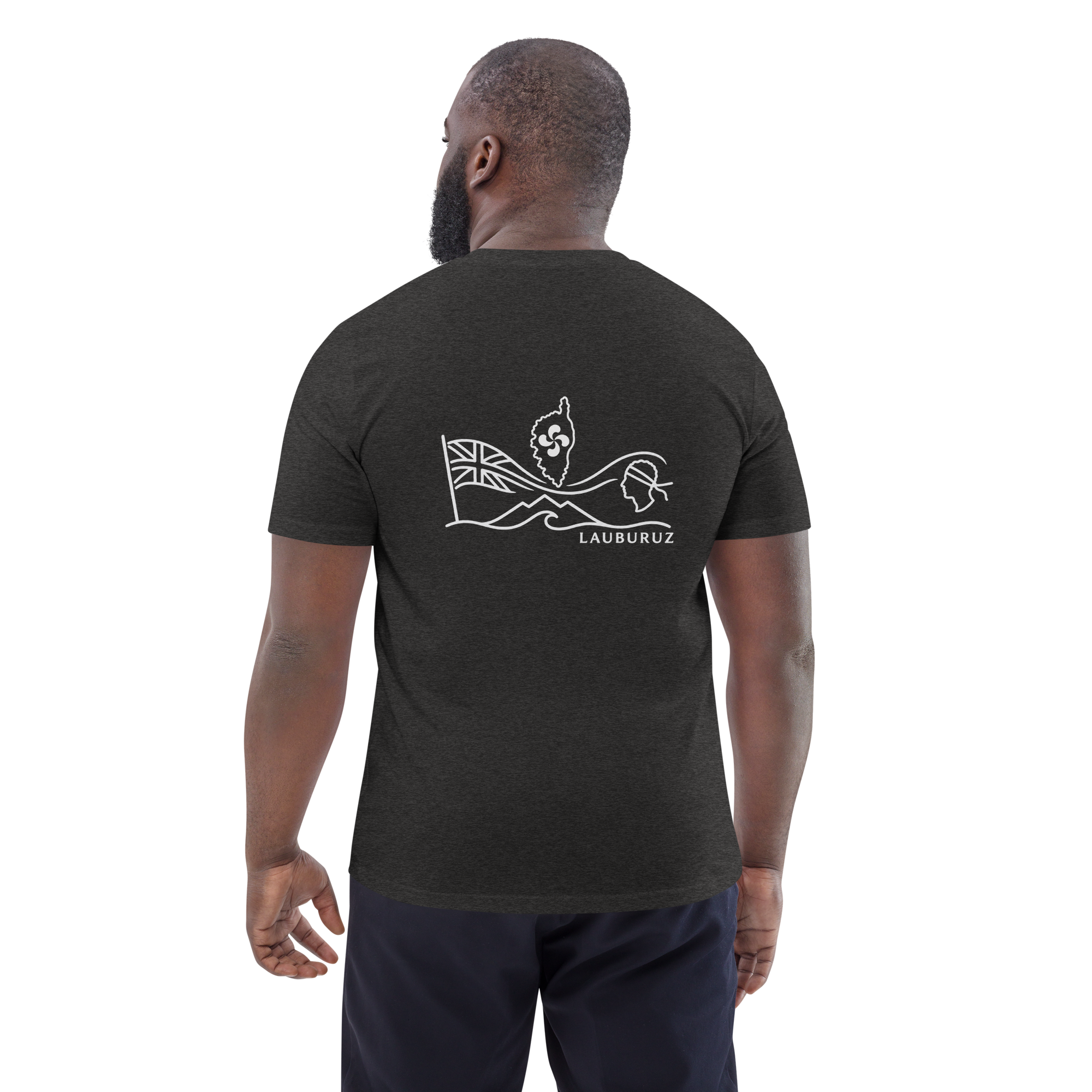 Corsica - T-shirt unisexe en coton bio - Logo Dos Blanc – Image 5