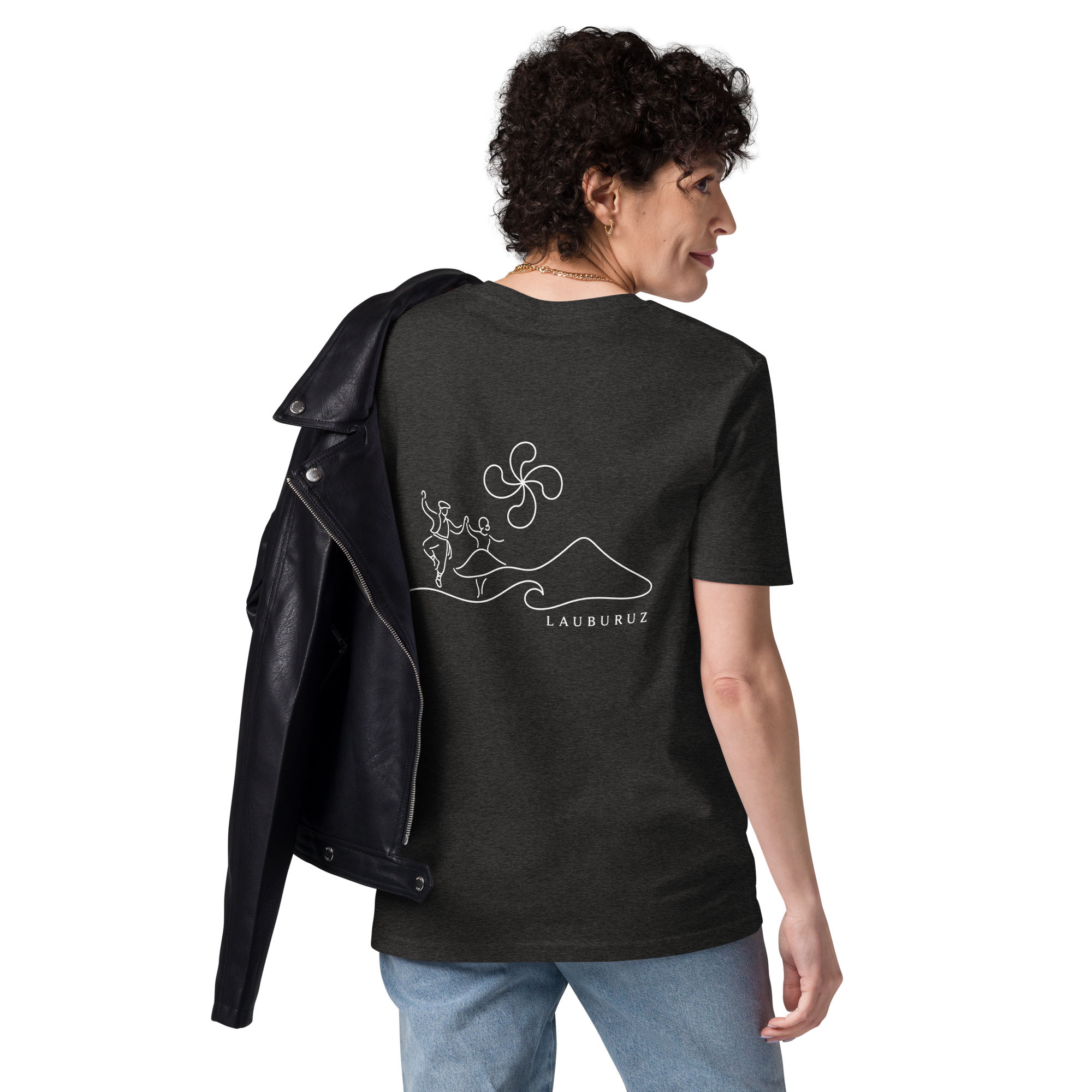 Fandango - T-shirt unisexe en coton bio - Logo Dos Blanc – Image 2