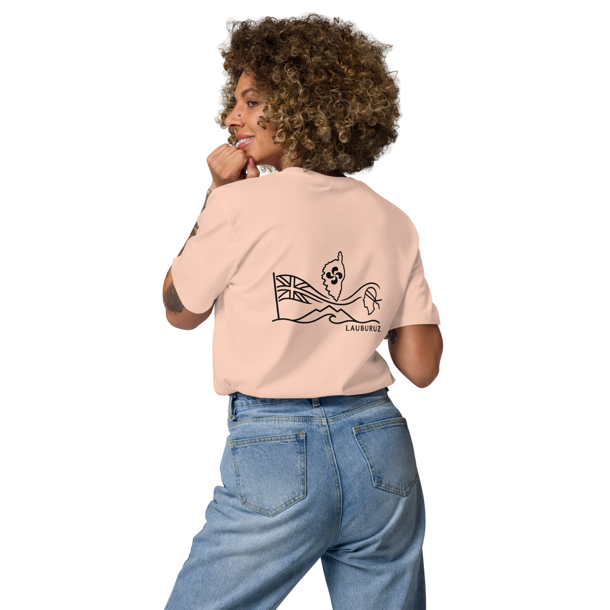 Corsica - T-shirt unisexe en coton bio - Logo Dos Noir – Image 6