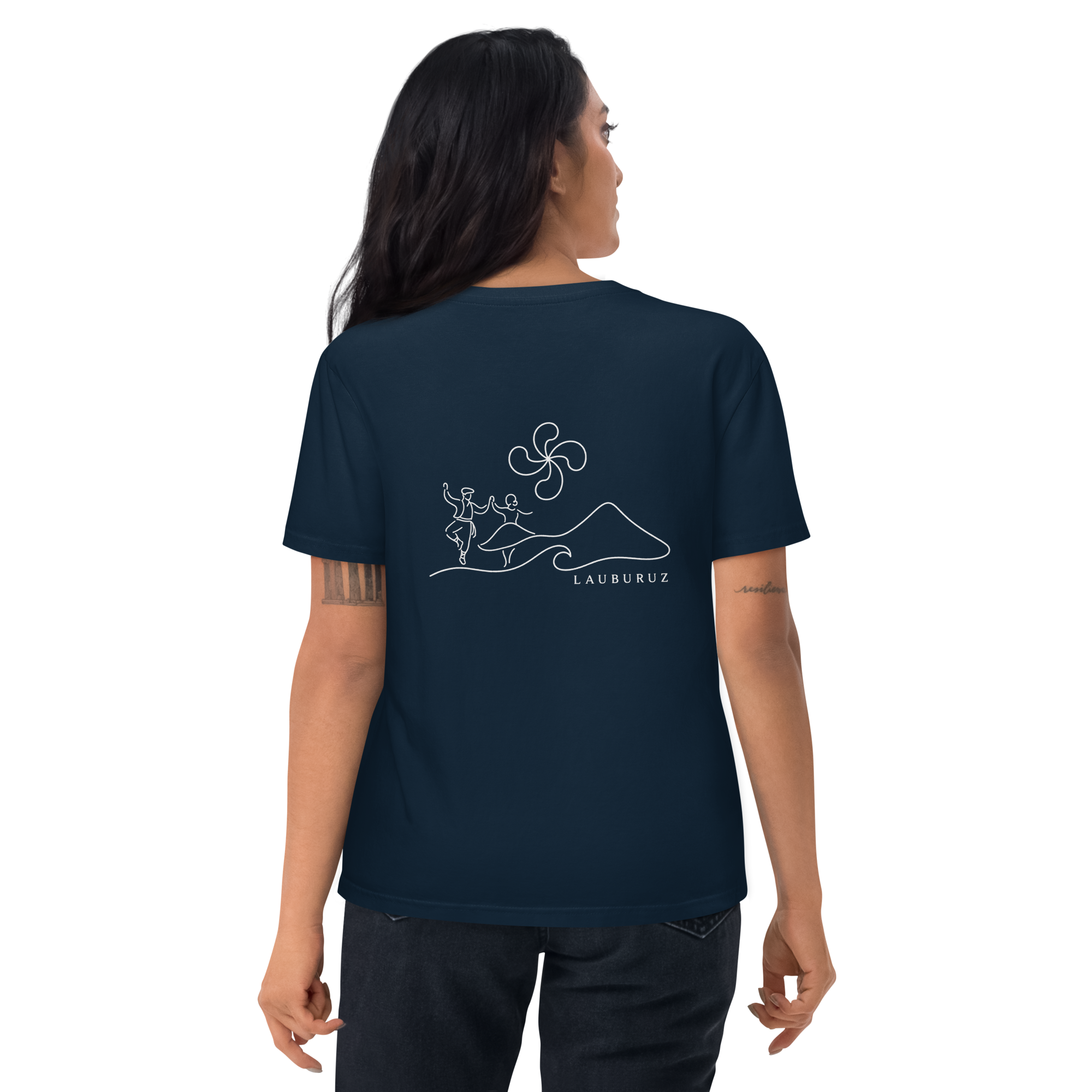 Fandango - T-shirt unisexe en coton bio - Logo Dos Blanc – Image 6