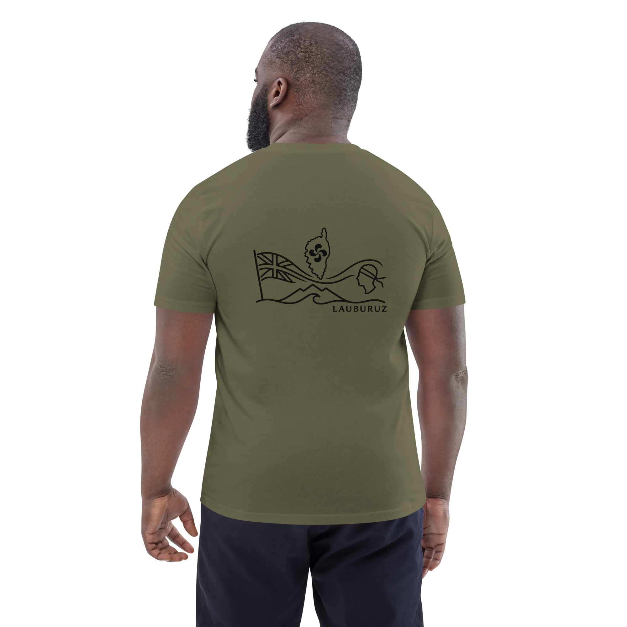Corsica - T-shirt unisexe en coton bio - Logo Dos Noir – Image 2