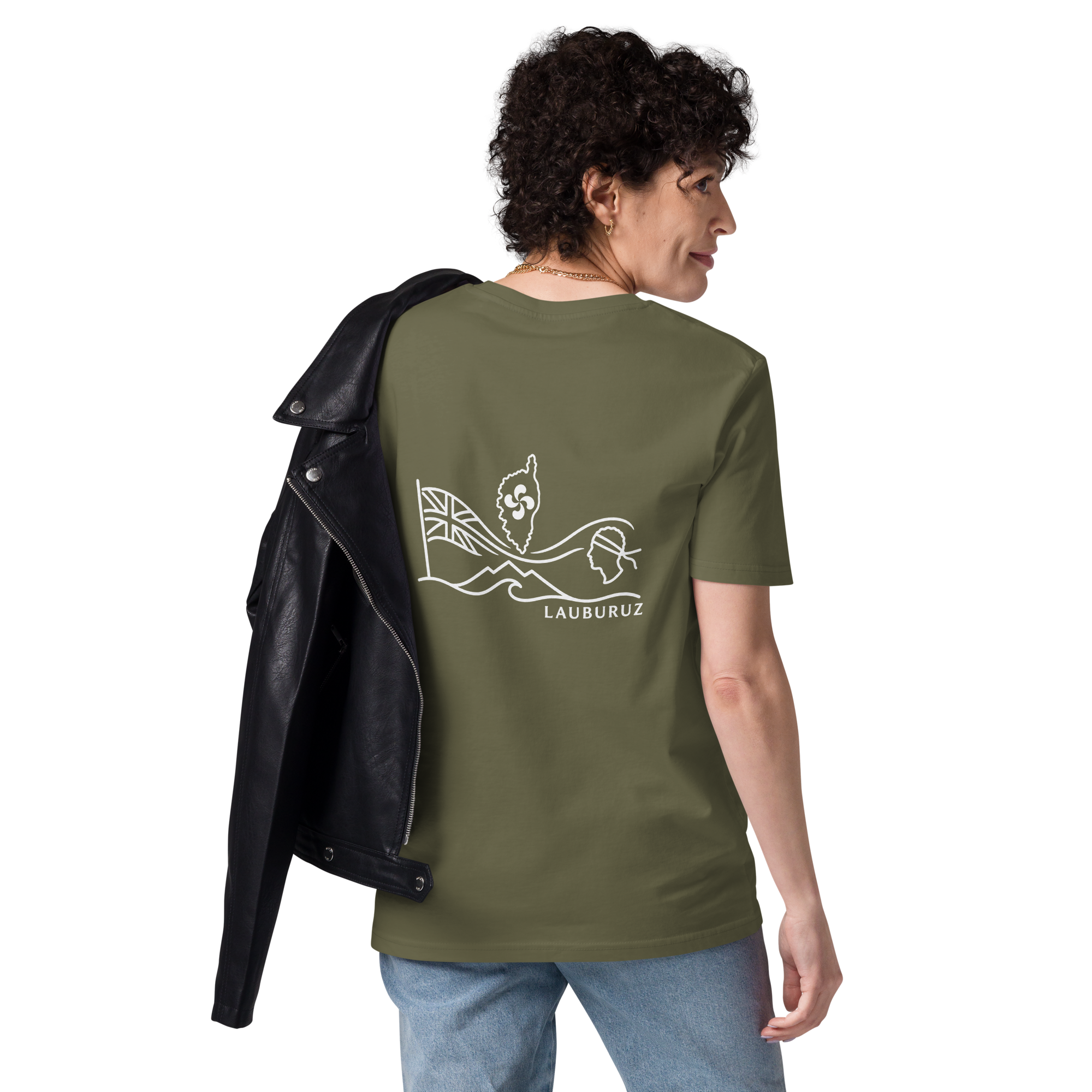 Corsica - T-shirt unisexe en coton bio - Logo Dos Blanc – Image 2