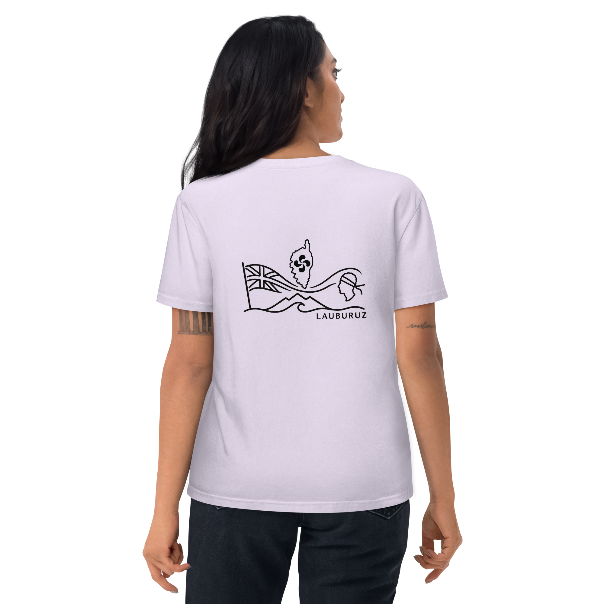 Corsica - T-shirt unisexe en coton bio - Logo Dos Noir – Image 10
