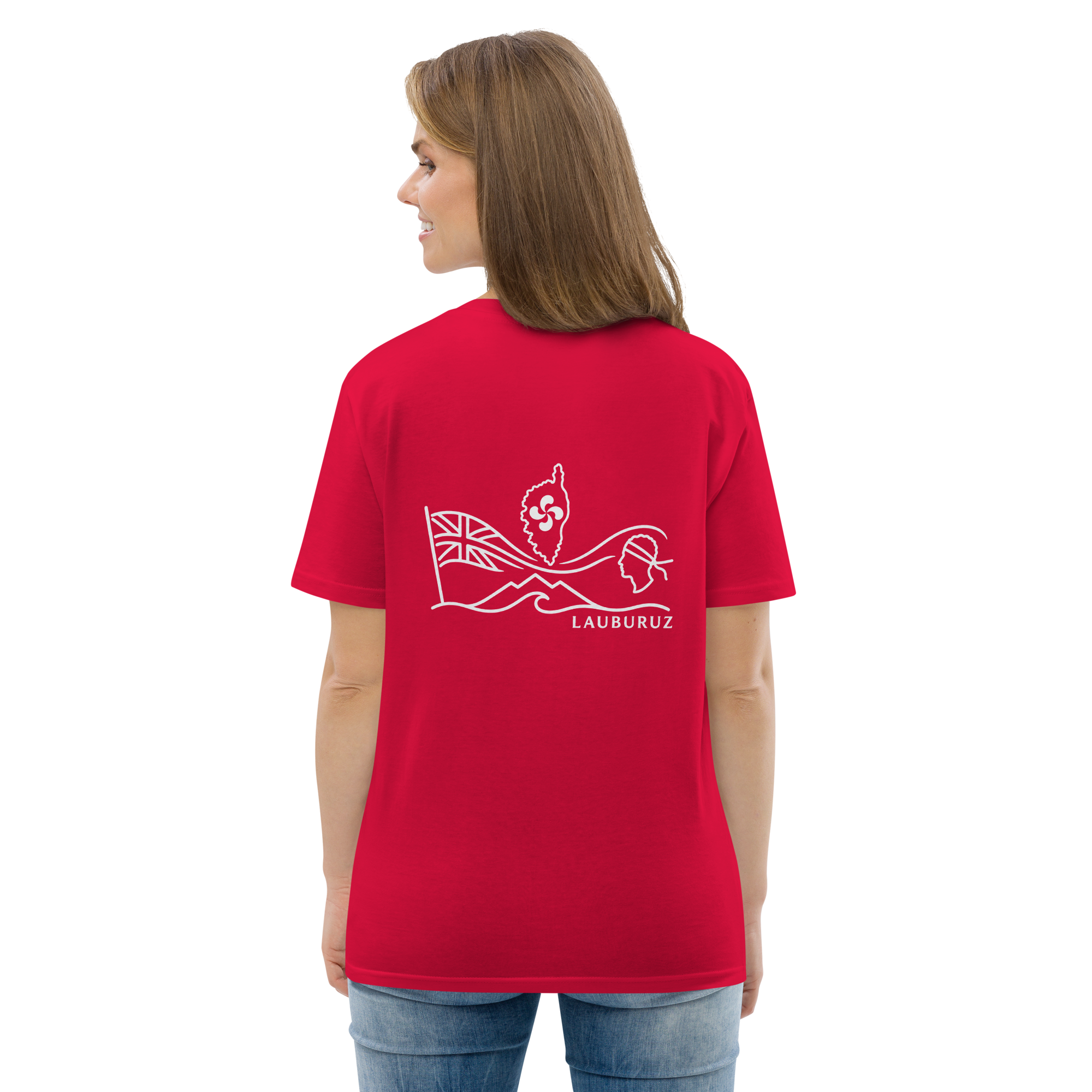 Corsica - T-shirt unisexe en coton bio - Logo Dos Blanc – Image 10