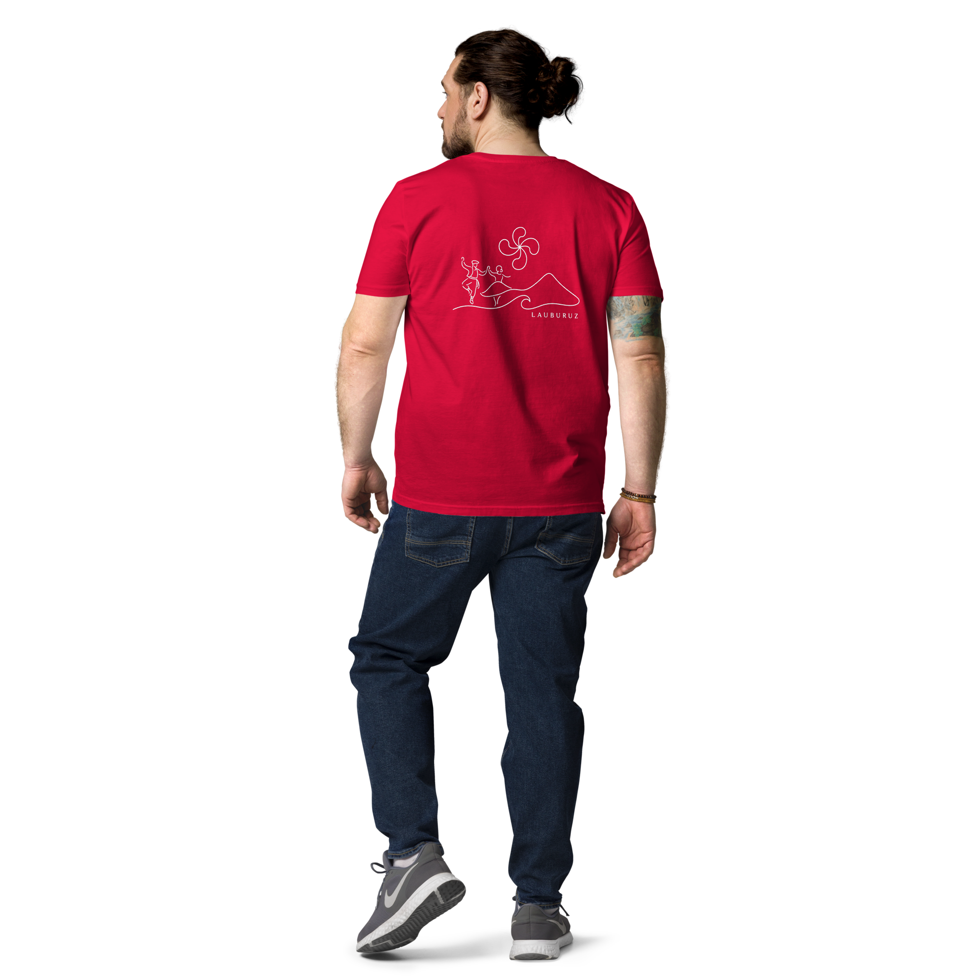 Fandango - T-shirt unisexe en coton bio - Logo Dos Blanc – Image 3