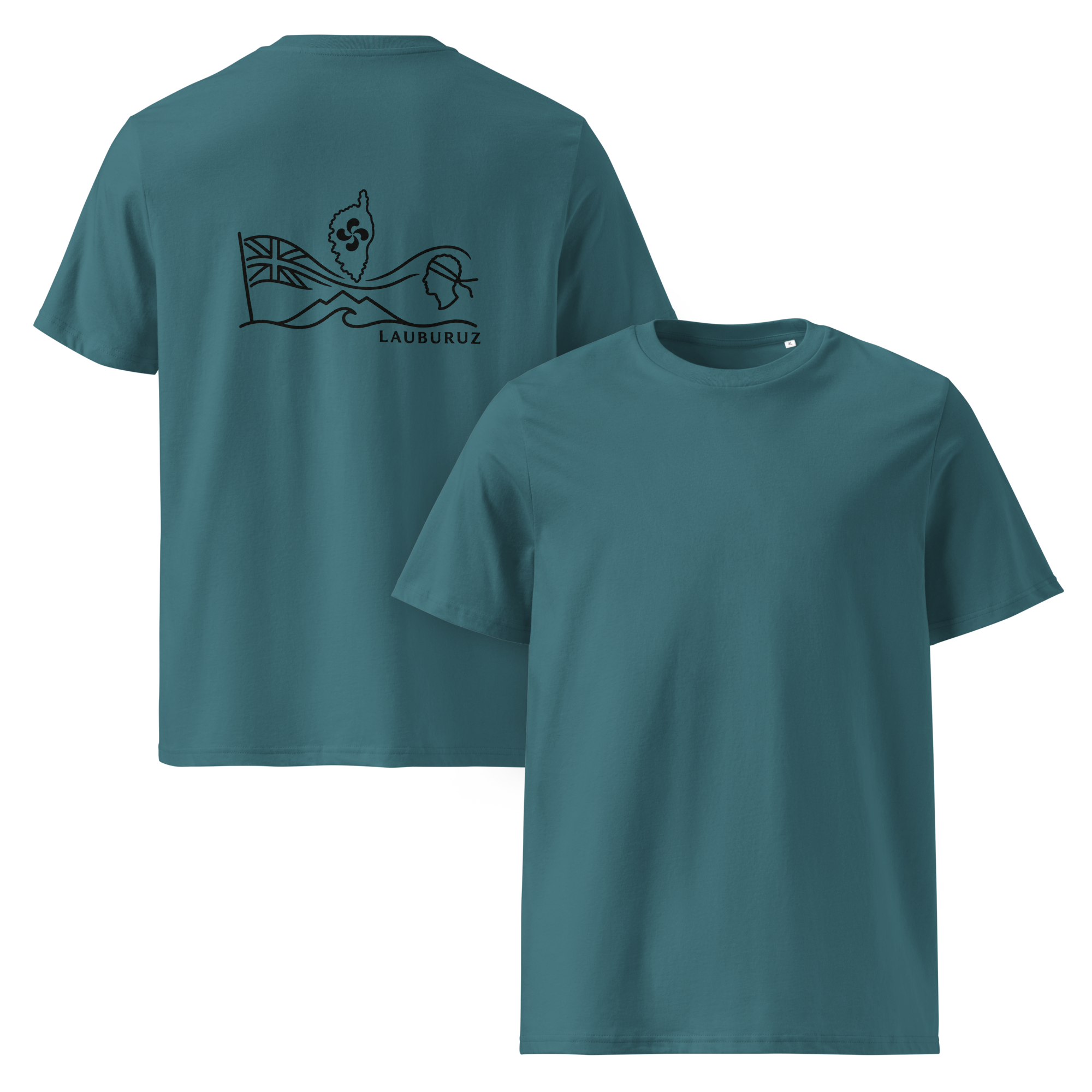 Corsica - T-shirt unisexe en coton bio - Logo Dos Noir – Image 3