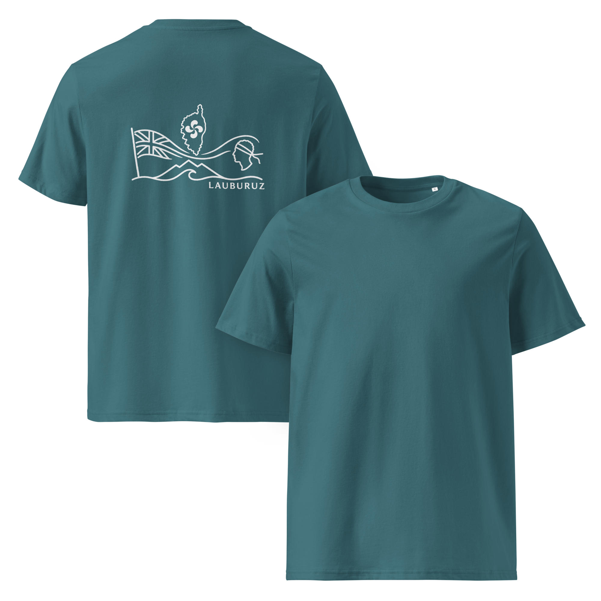 Corsica - T-shirt unisexe en coton bio - Logo Dos Blanc – Image 8