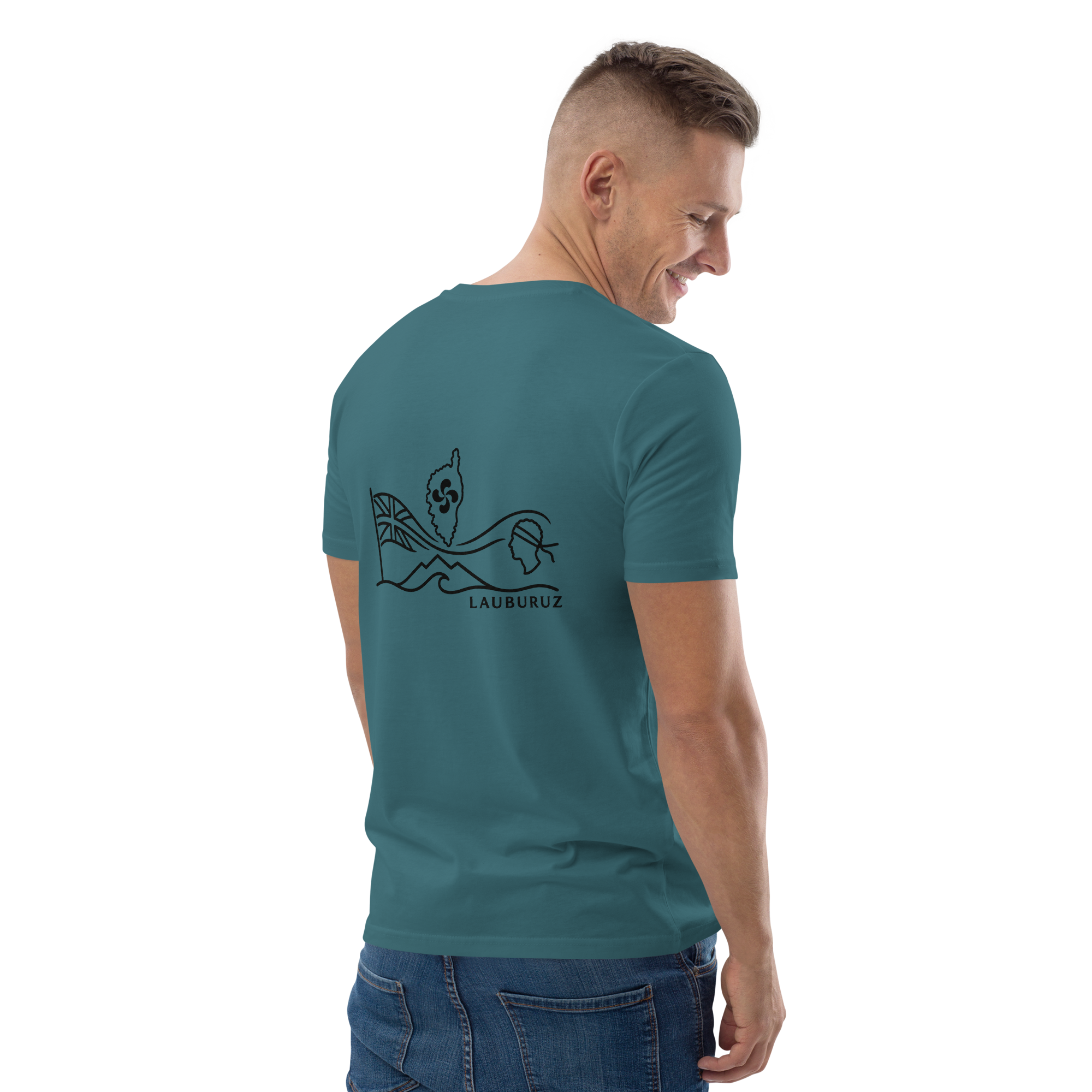 Corsica - T-shirt unisexe en coton bio - Logo Dos Noir – Image 8