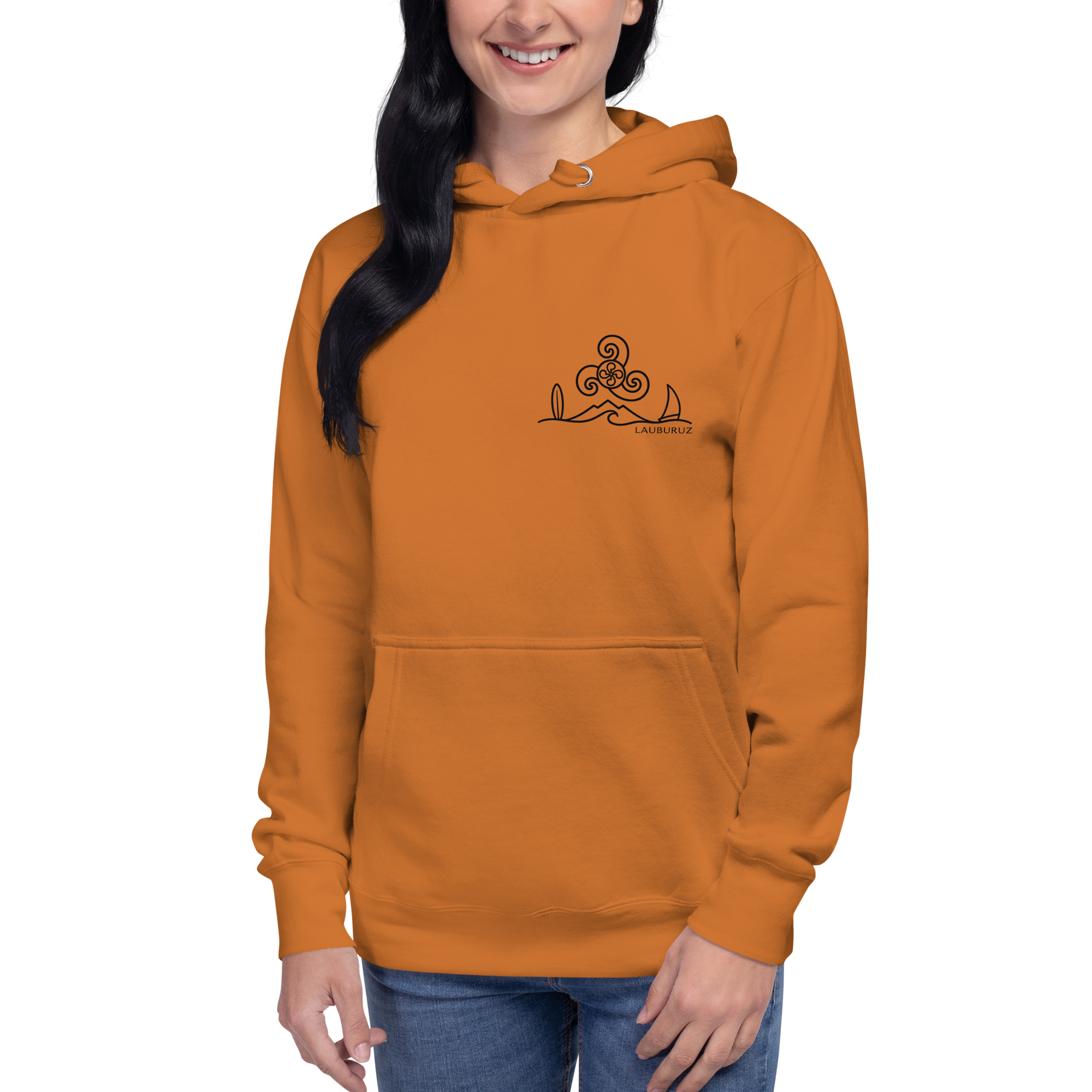 Breizh - Sweat à Capuche - Logo Devant Noir – Image 2