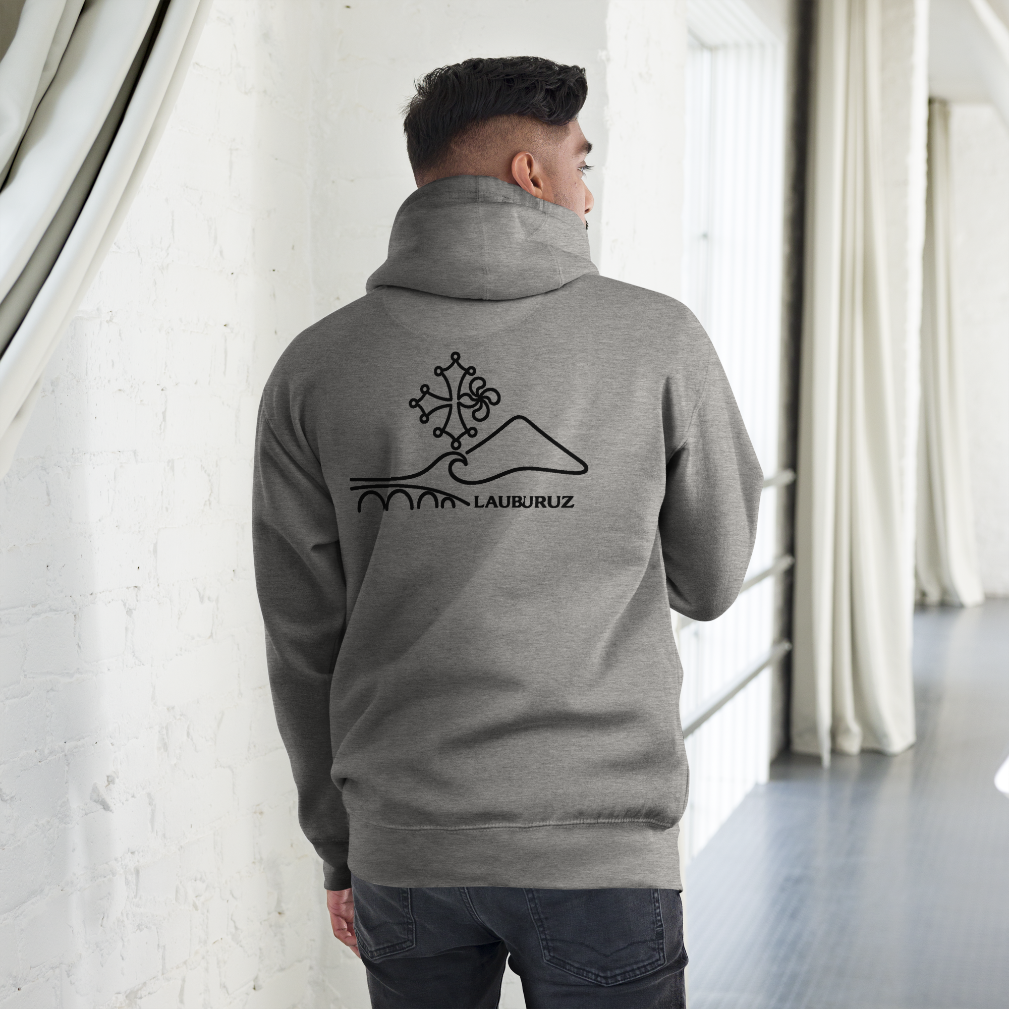Occitan - Sweat à Capuche Unisexe - Logo Dos Noir – Image 5