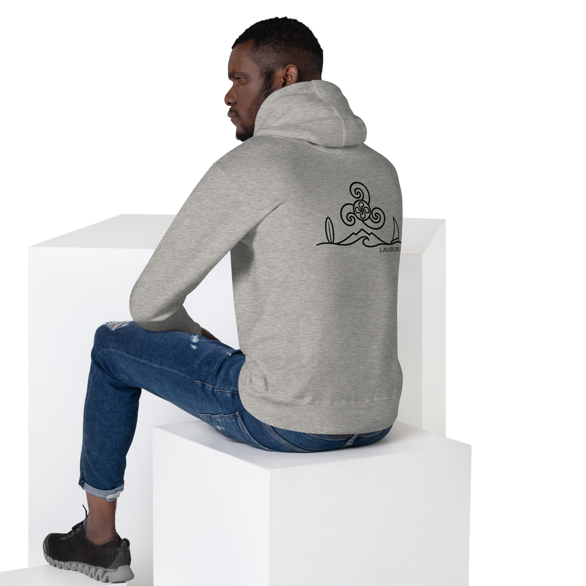 Breizh - Sweat à Capuche - Logo Dos Noir – Image 3