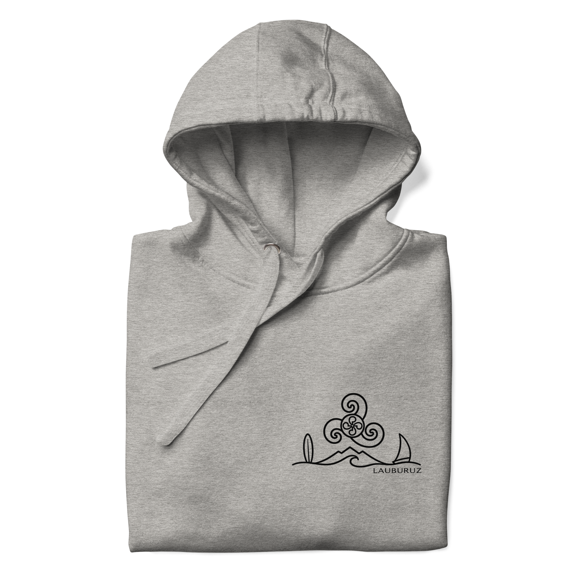 Breizh - Sweat à Capuche - Logo Devant Noir – Image 5