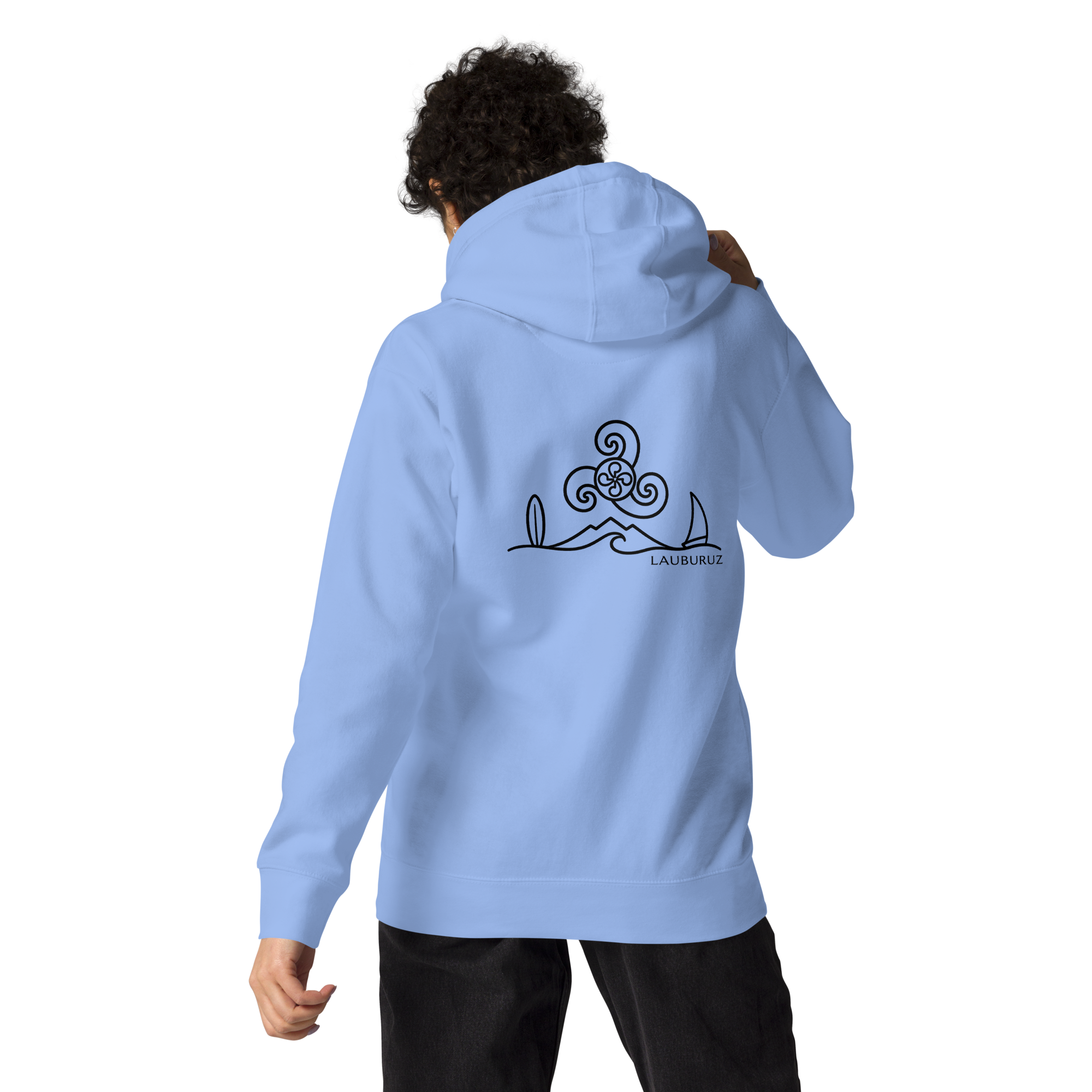 Breizh - Sweat à Capuche - Logo Dos Noir – Image 4