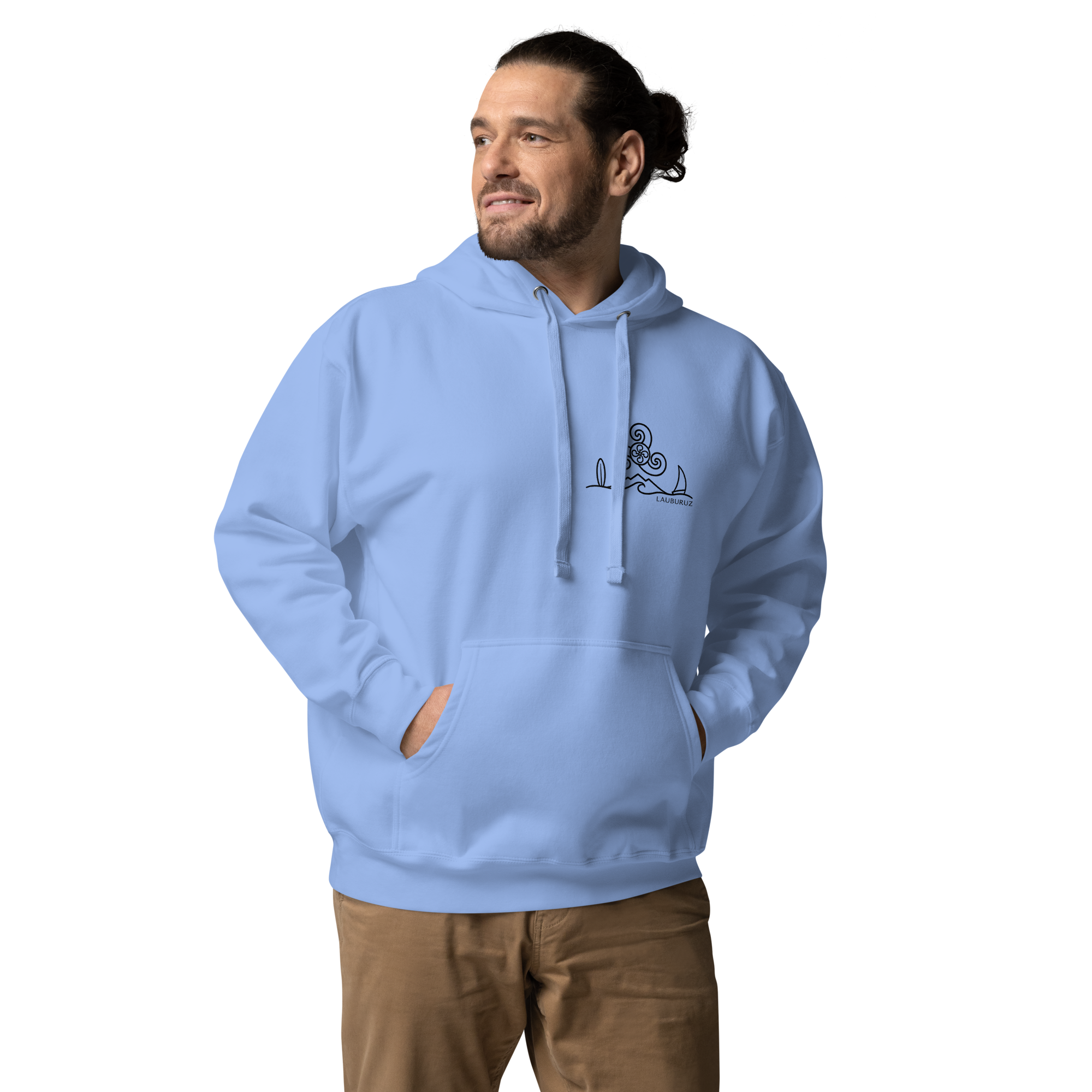 Breizh - Sweat à Capuche - Logo Devant Noir – Image 6