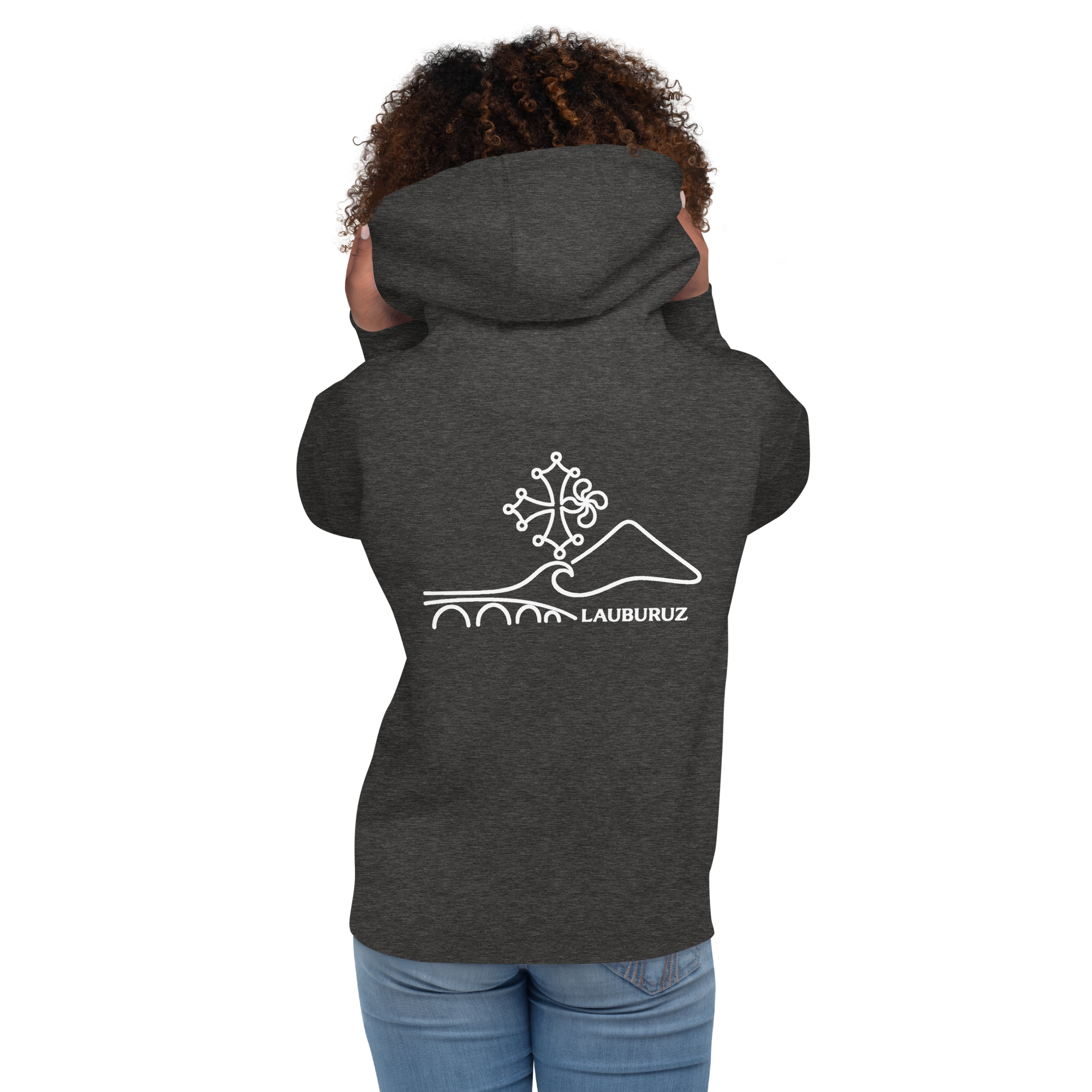 Occitan - Sweat à Capuche Unisexe - Logo Dos Blanc
