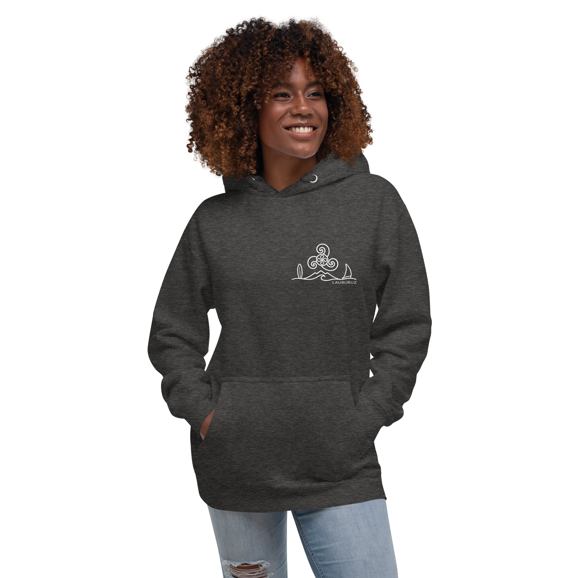 Breizh - Sweat à Capuche - Logo Devant Blanc