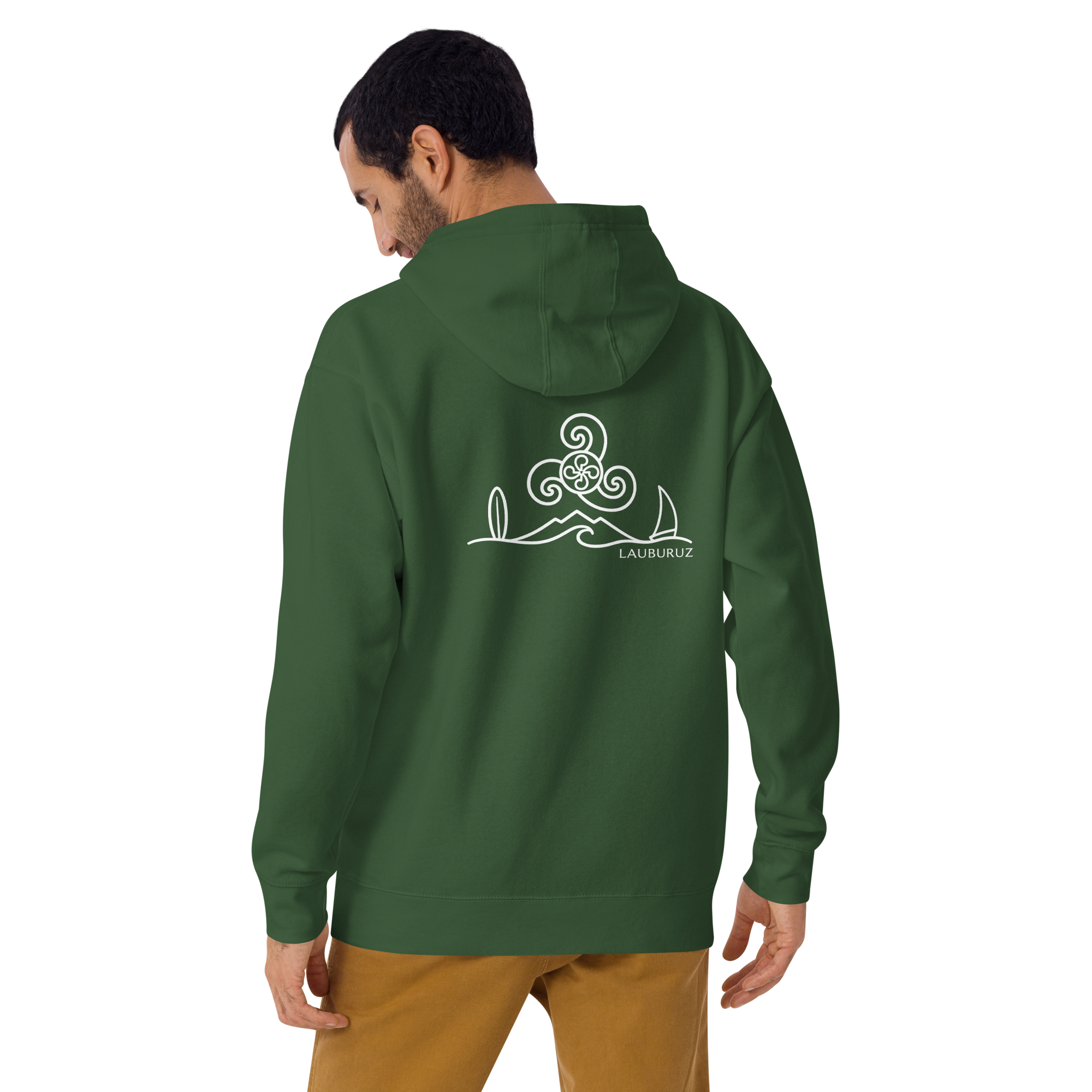 Breizh - Sweat à Capuche - Logo Dos Blanc – Image 7