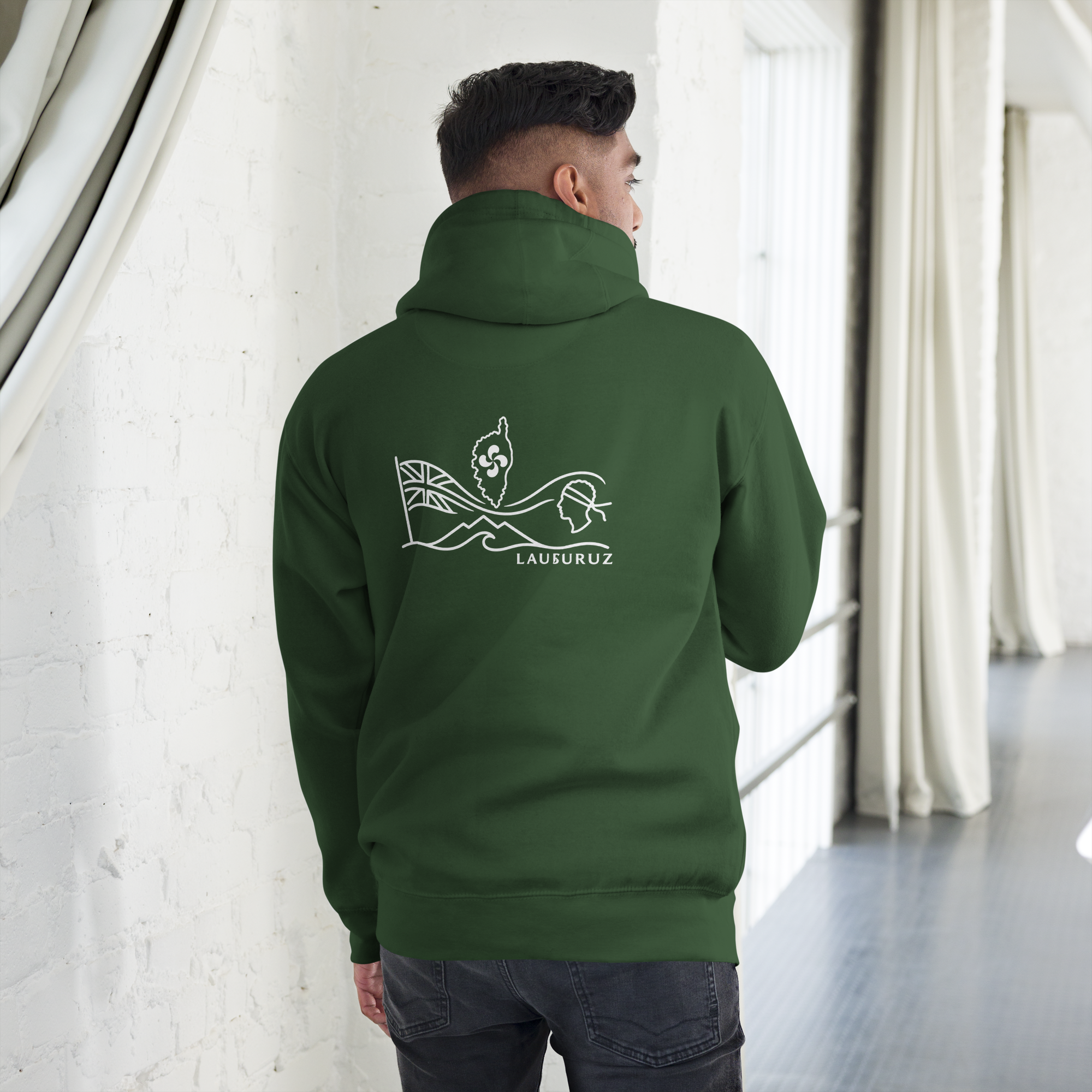 Corsica - Sweat à Capuche - Logo Dos Blanc – Image 12