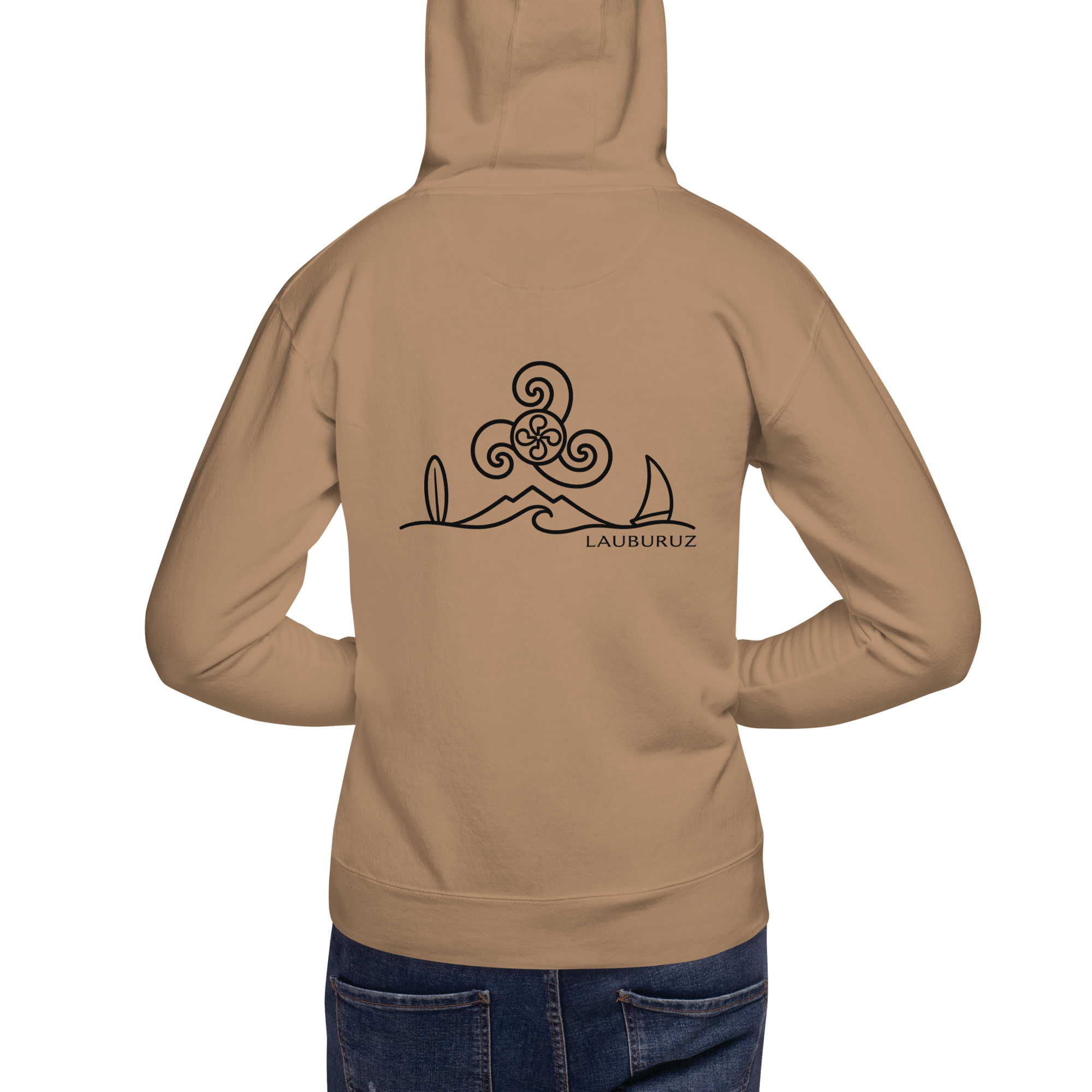 Breizh - Sweat à Capuche - Logo Dos Noir – Image 5