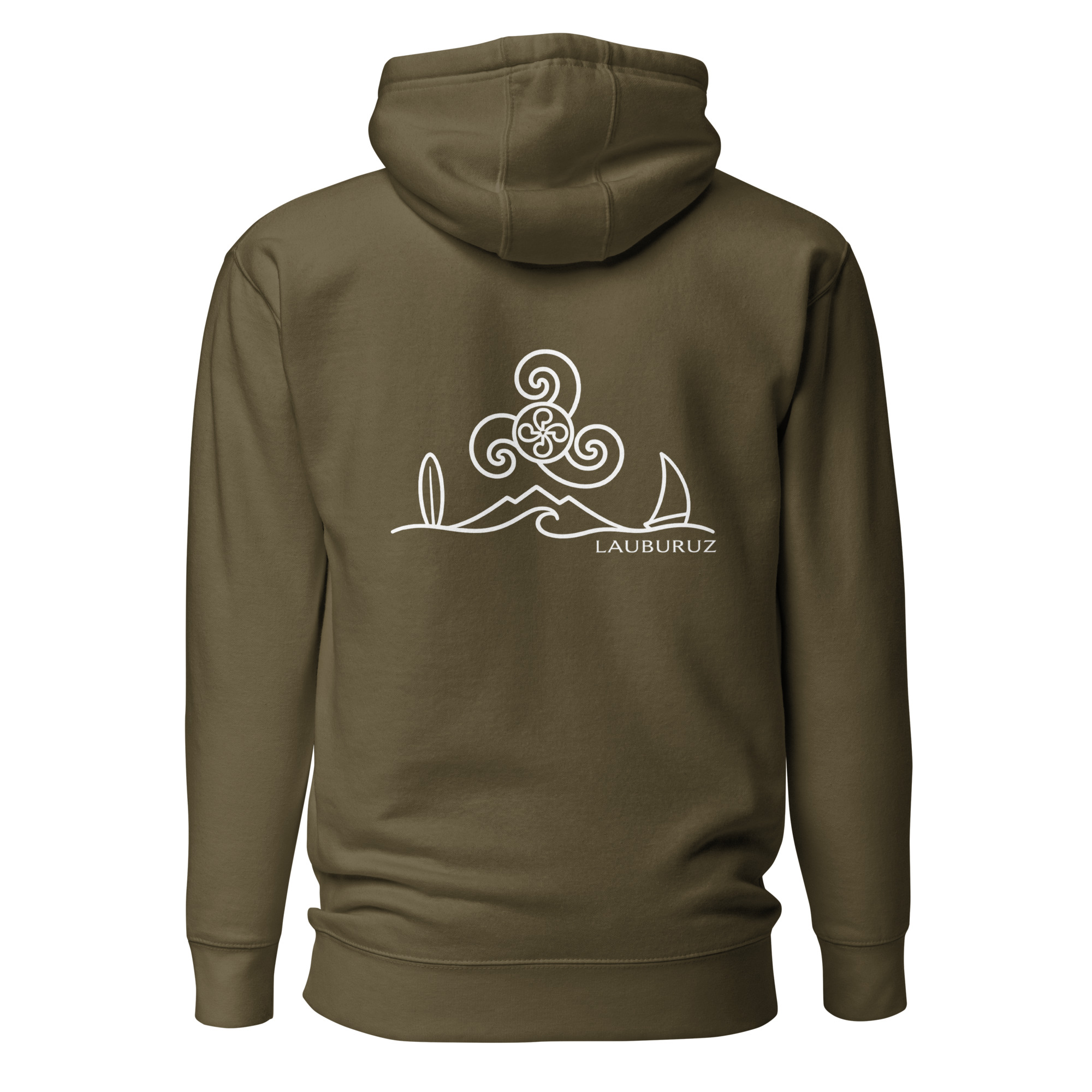 Breizh - Sweat à Capuche - Logo Dos Blanc – Image 4