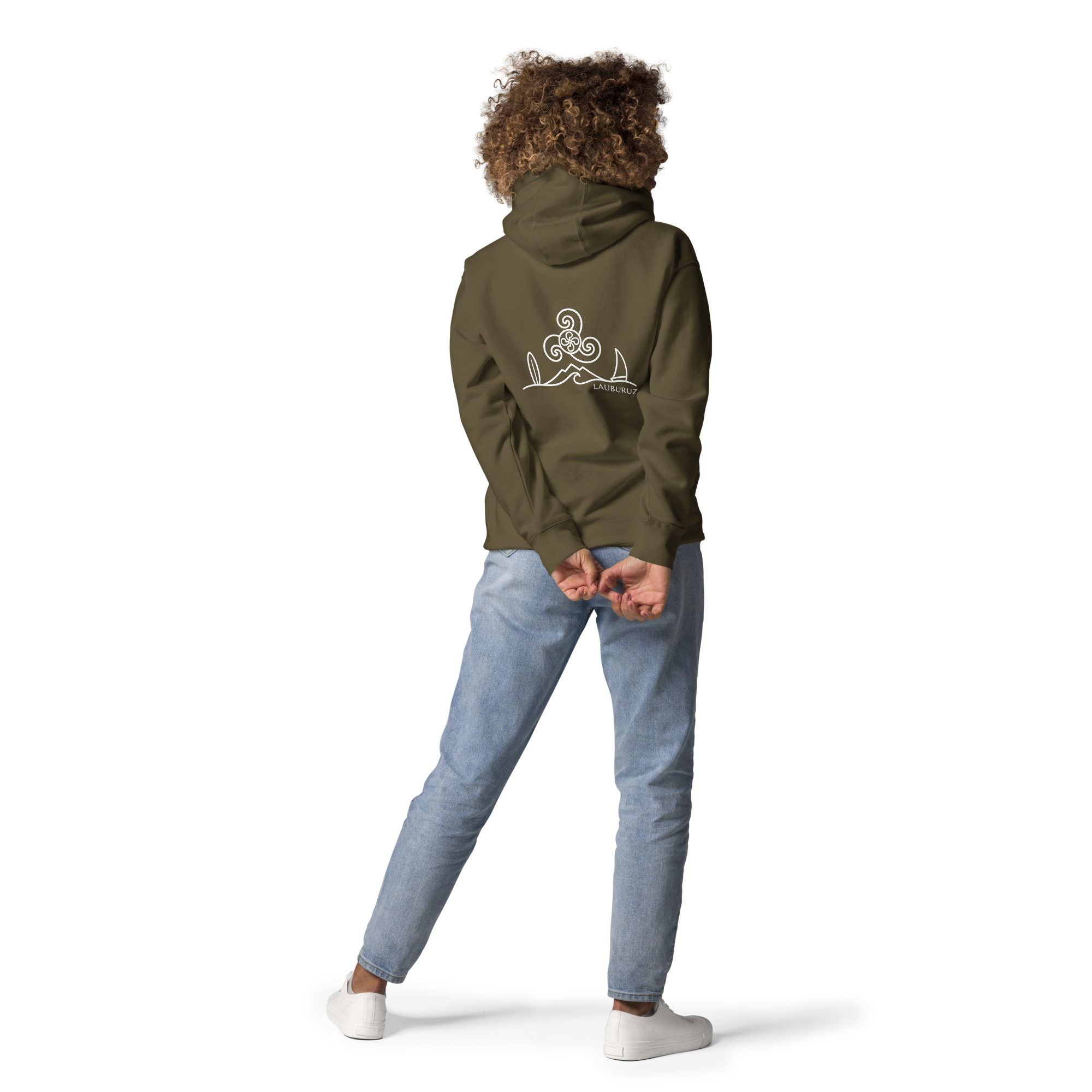 Breizh - Sweat à Capuche - Logo Dos Blanc – Image 8