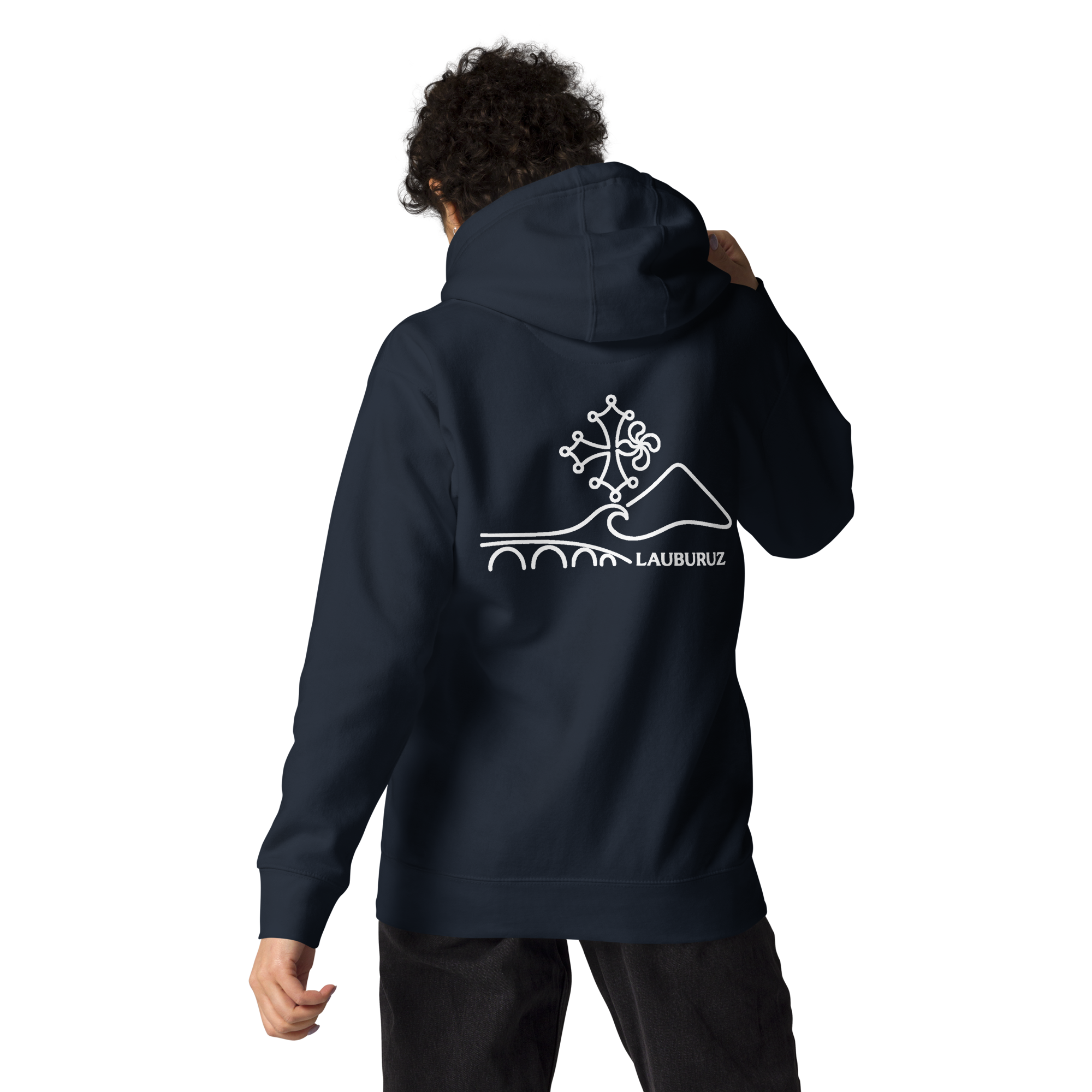 Occitan - Sweat à Capuche Unisexe - Logo Dos Blanc – Image 9