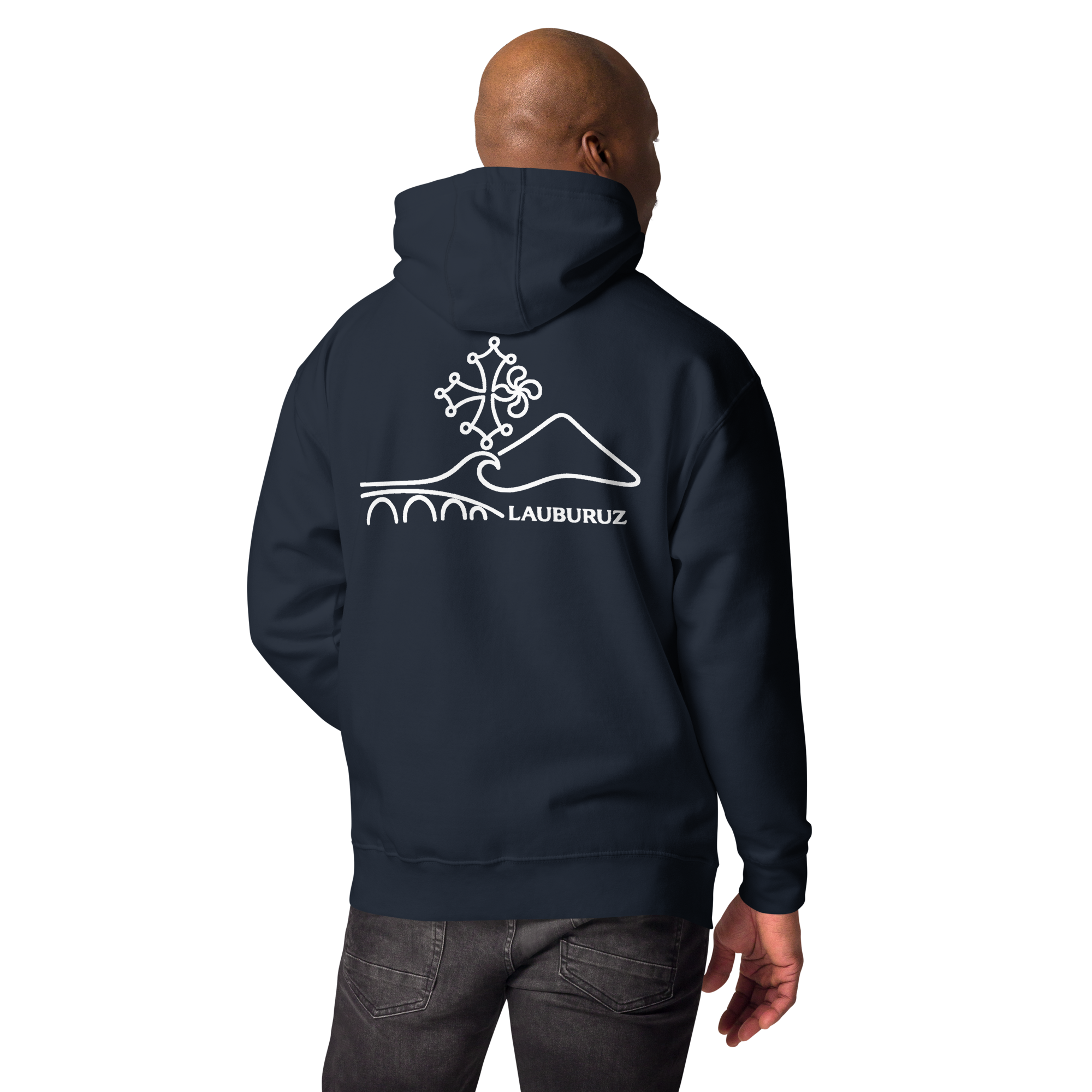 Occitan - Sweat à Capuche Unisexe - Logo Dos Blanc – Image 4