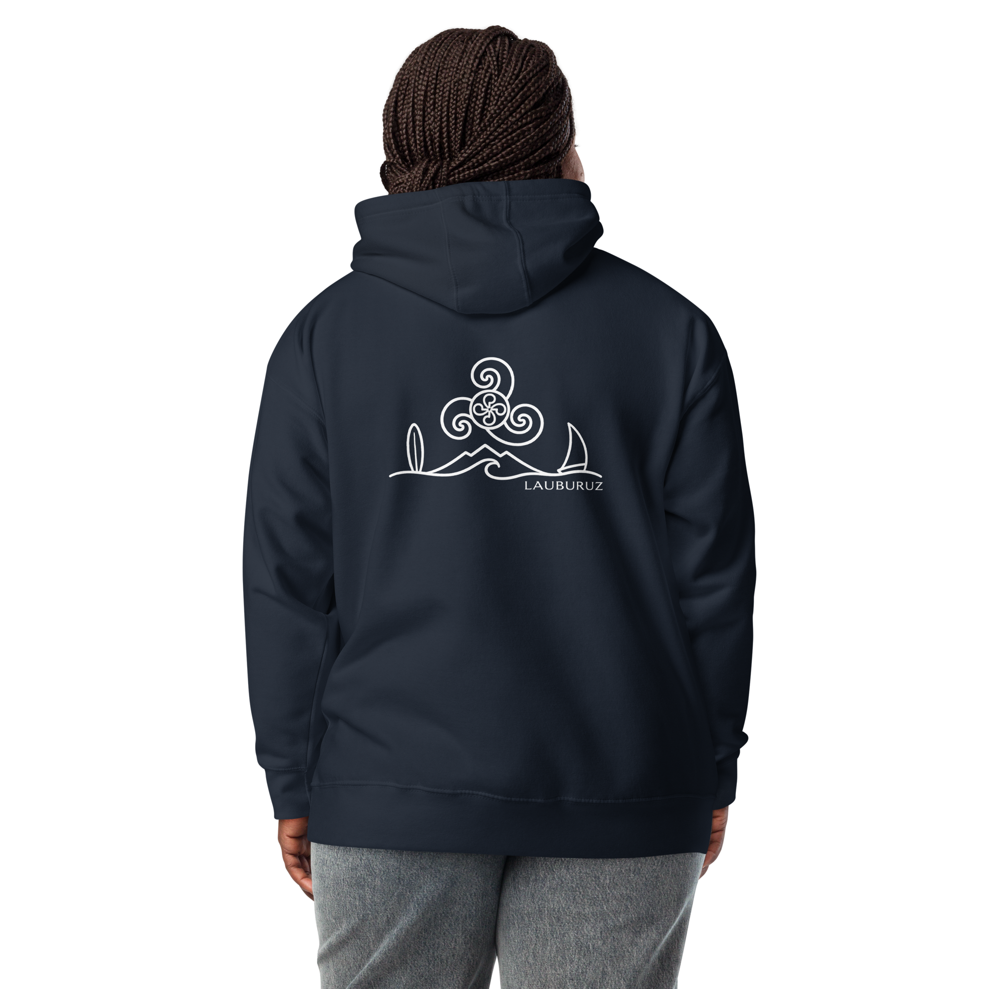Breizh - Sweat à Capuche - Logo Dos Blanc – Image 9