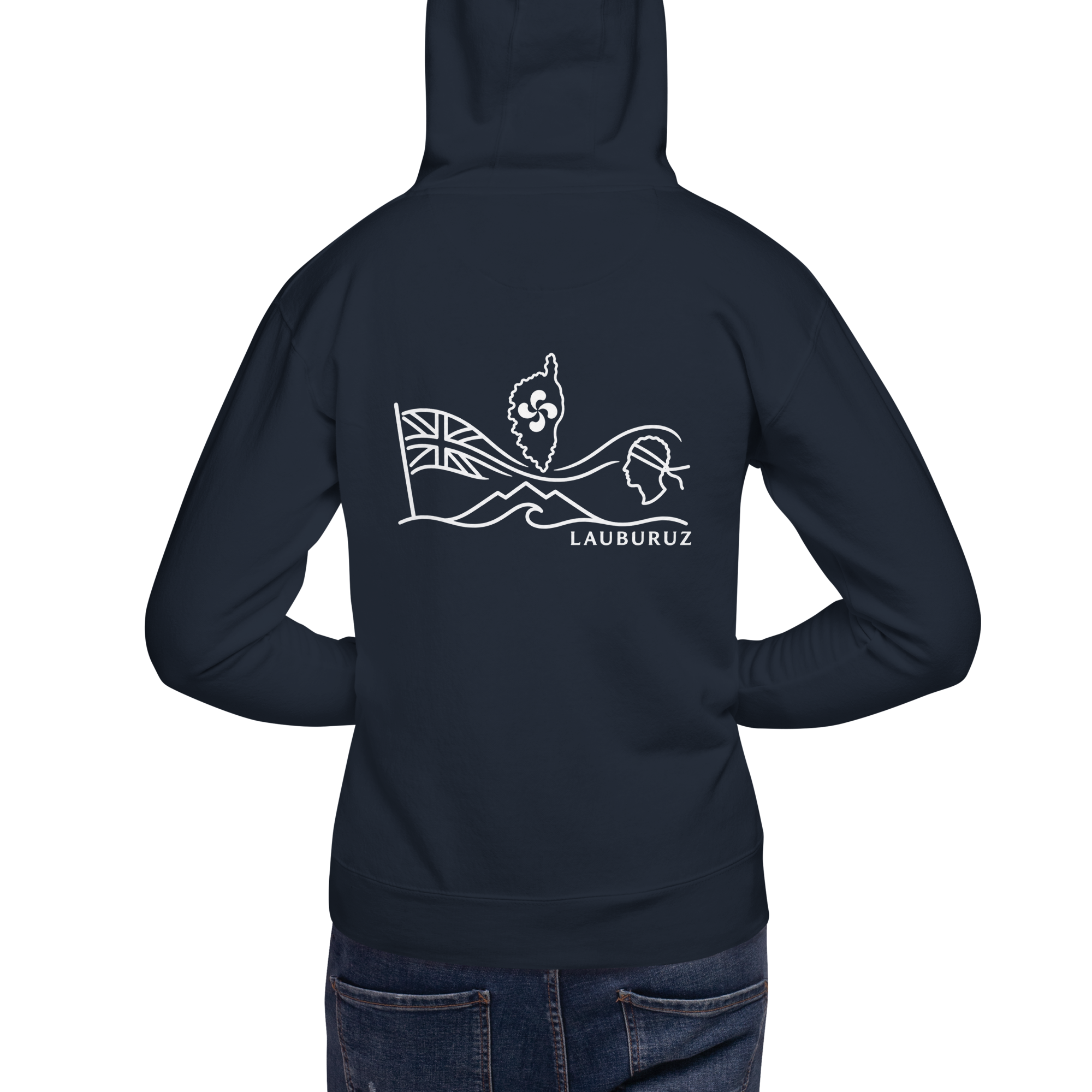 Corsica - Sweat à Capuche - Logo Dos Blanc – Image 2