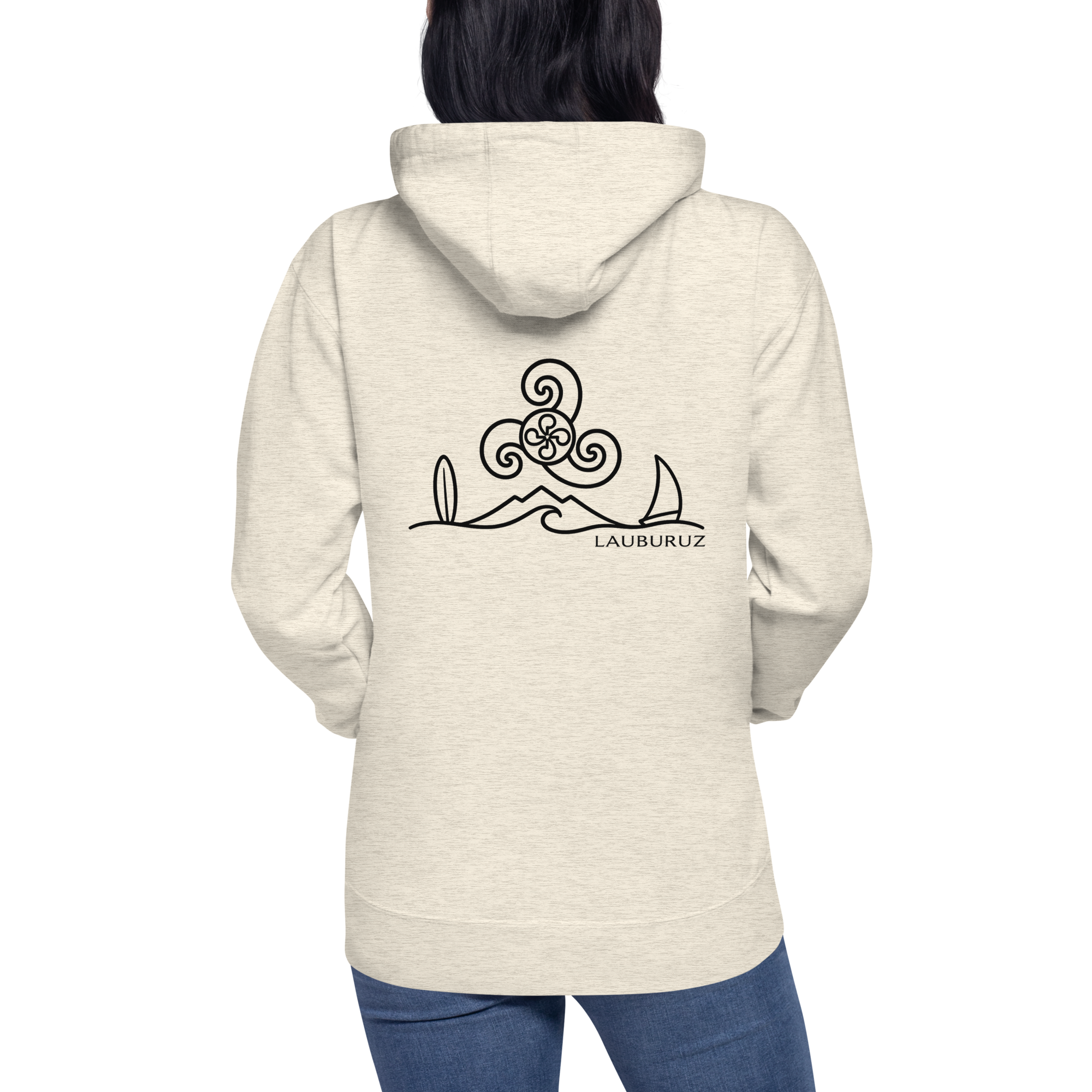 Breizh - Sweat à Capuche - Logo Dos Noir