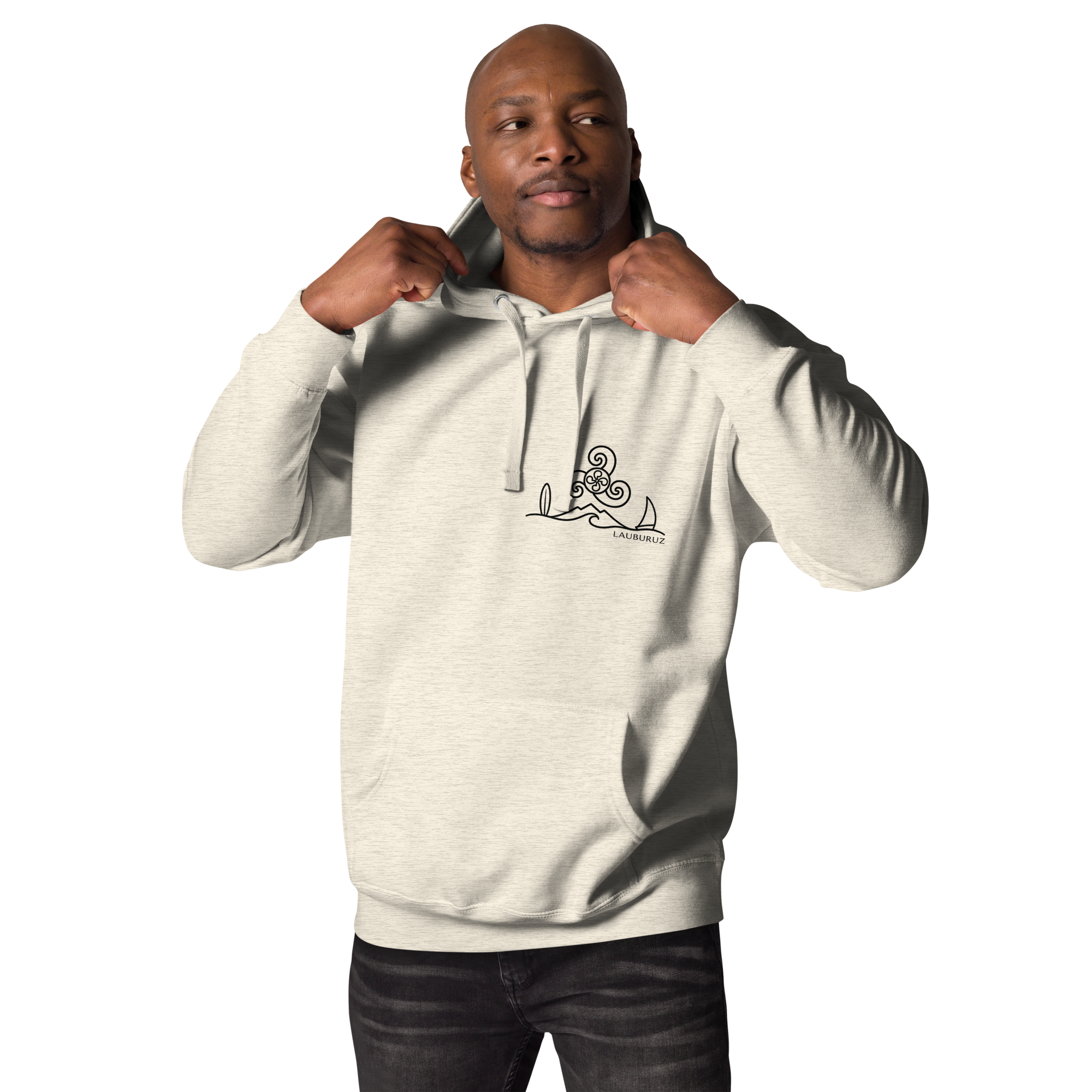 Breizh - Sweat à Capuche - Logo Devant Noir – Image 10