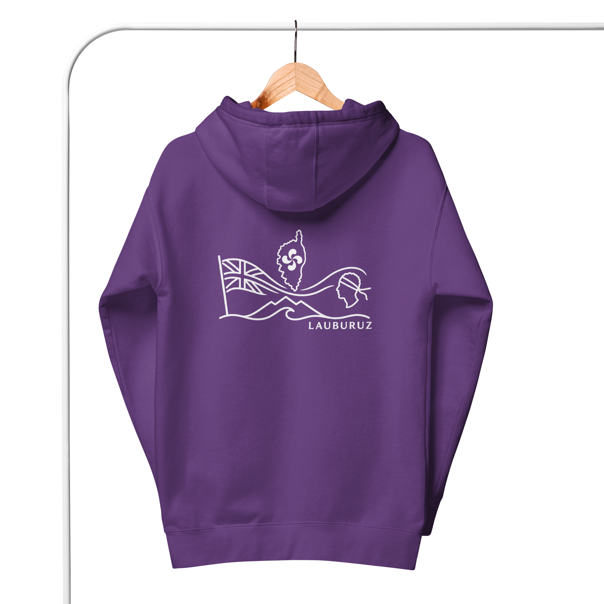 Corsica - Sweat à Capuche - Logo Dos Blanc – Image 10