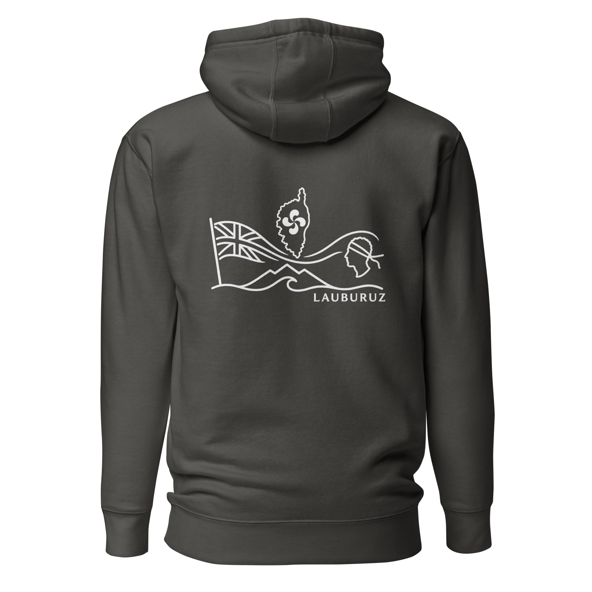 Corsica - Sweat à Capuche - Logo Dos Blanc