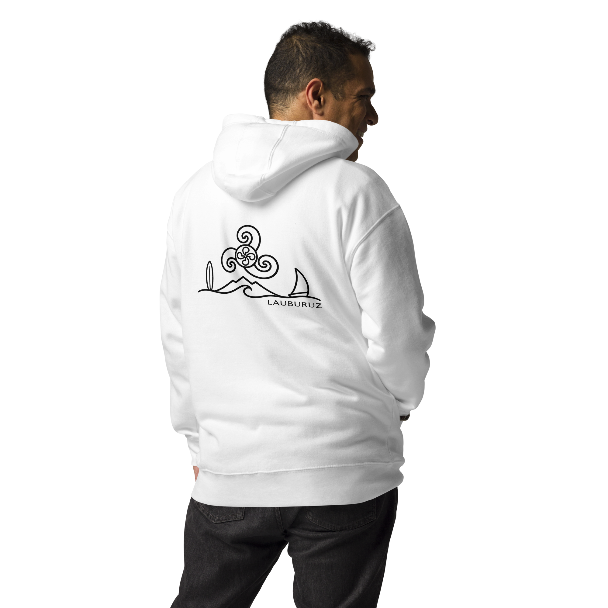 Breizh - Sweat à Capuche - Logo Dos Noir – Image 8