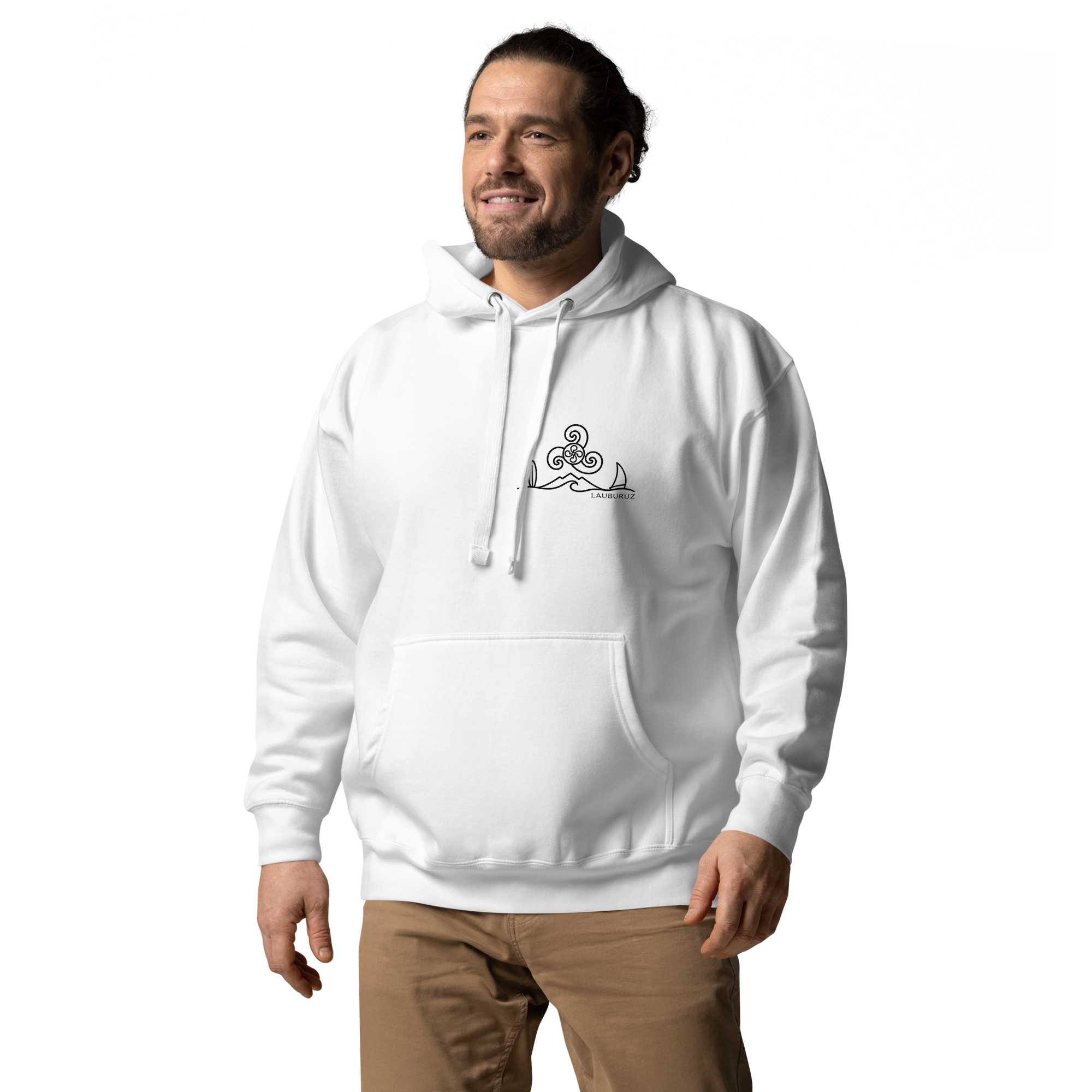 Breizh - Sweat à Capuche - Logo Devant Noir – Image 12