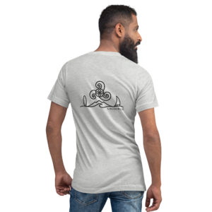 Breizh - T-shirt Col V - Logo Dos Noir