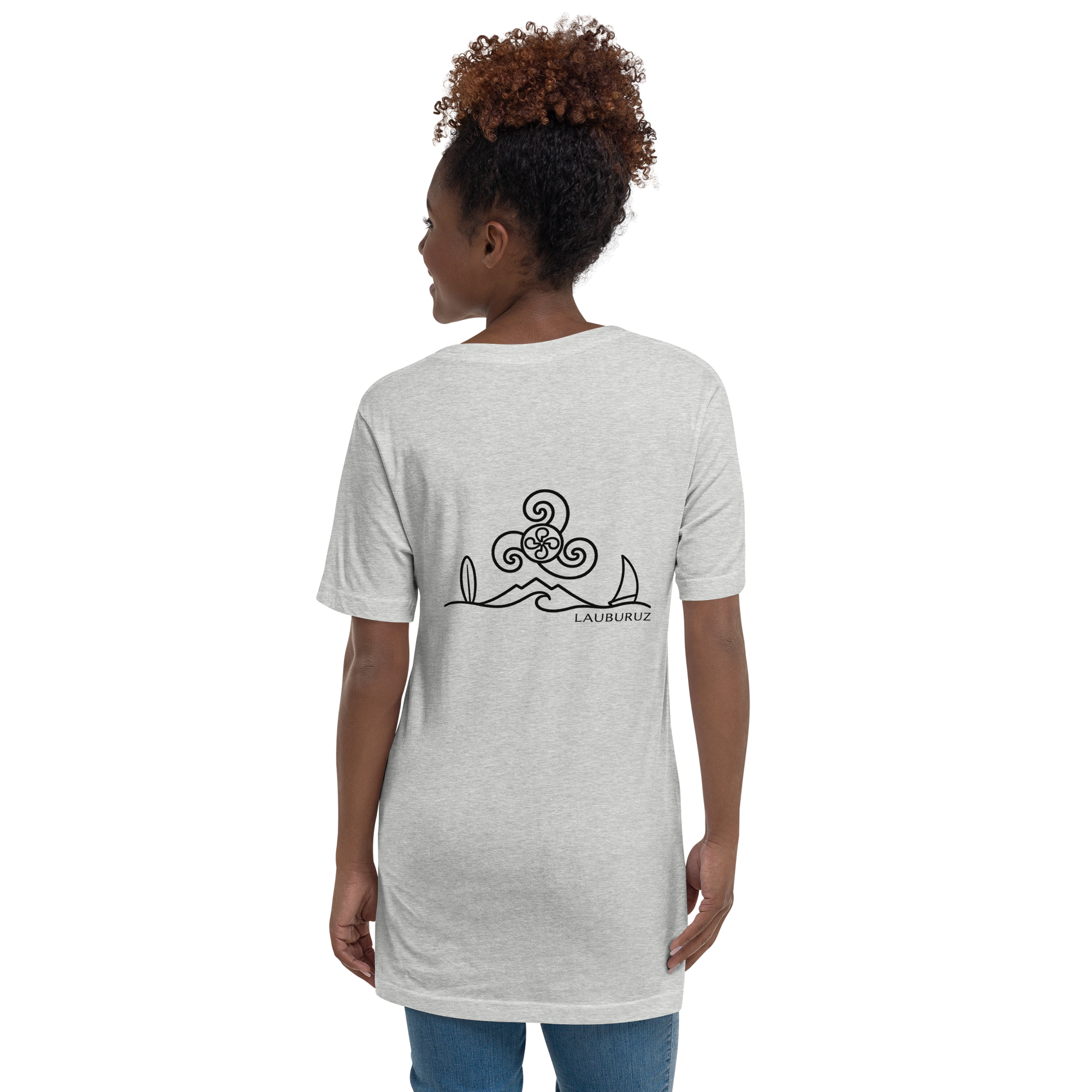 Breizh - T-shirt Col V - Logo Dos Noir – Image 5