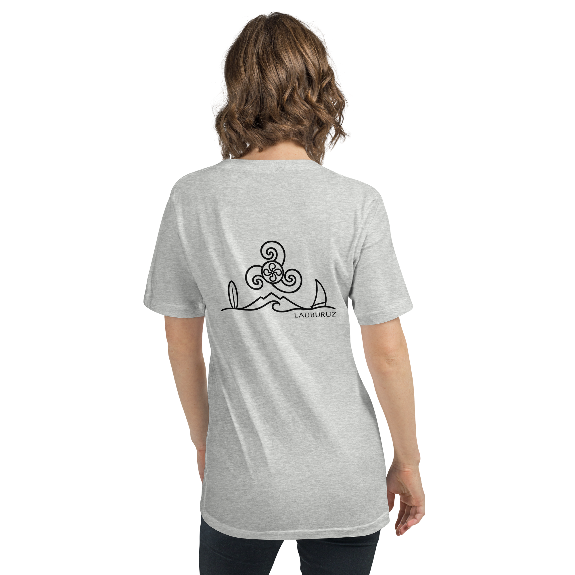 Breizh - T-shirt Col V - Logo Dos Noir – Image 7