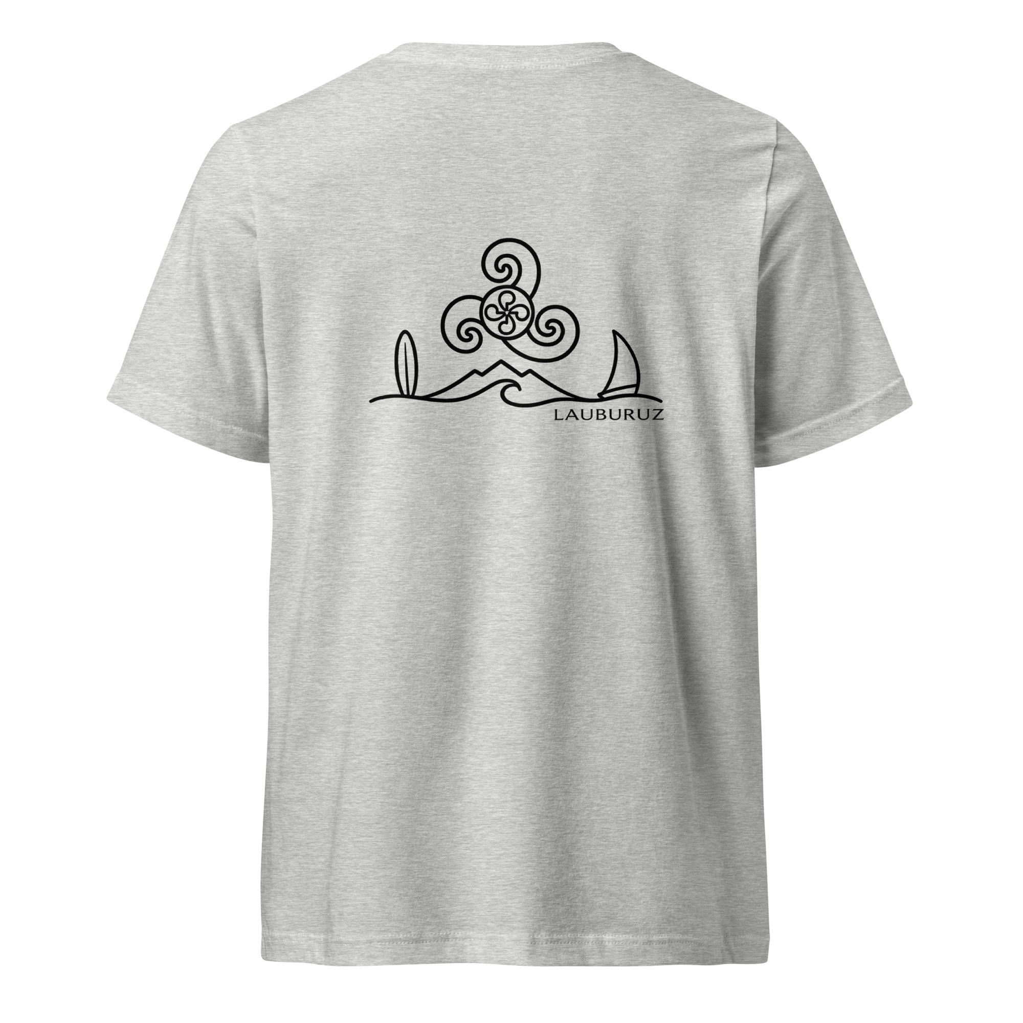Breizh - T-shirt Col V - Logo Dos Noir – Image 10